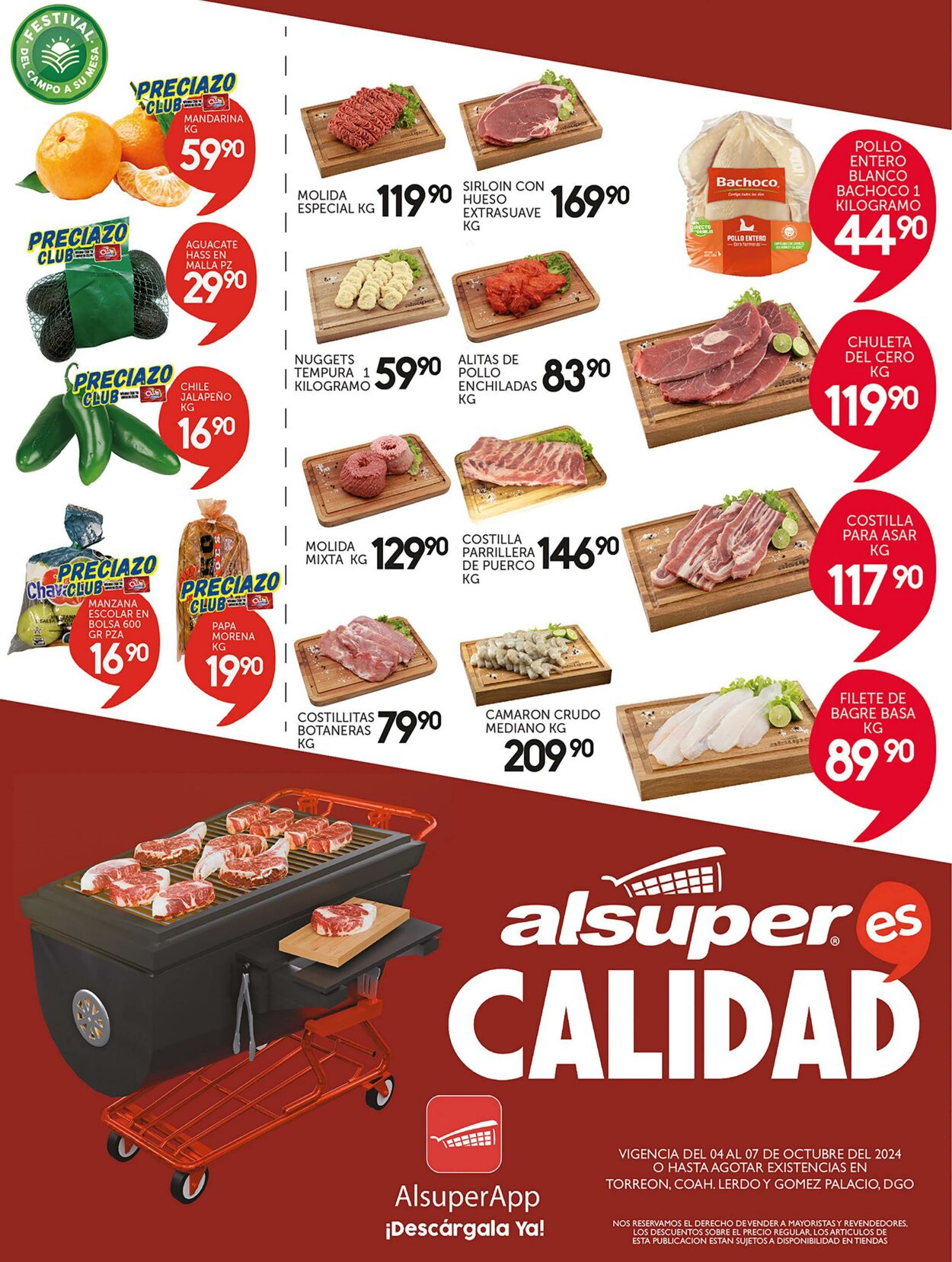 Catálogo Alsuper 04.10.2024 - 07.10.2024