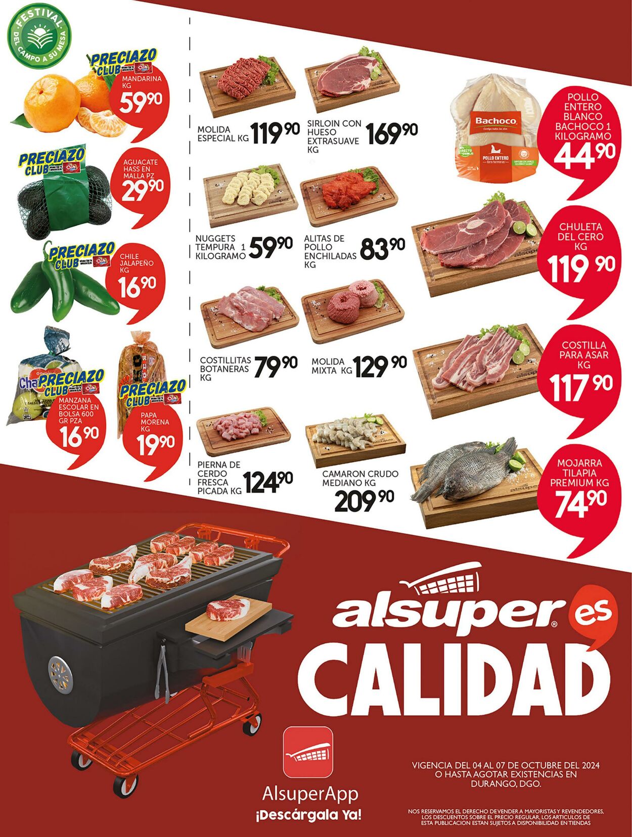 Catálogo Alsuper 04.10.2024 - 07.10.2024