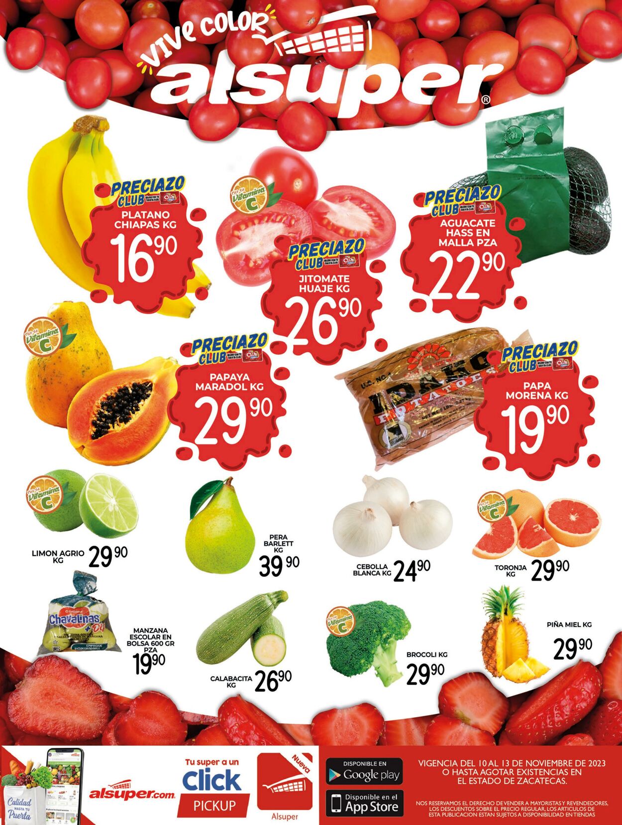 Alsuper Catálogo Promocional Zacatecas Válido del 10.11 al 13.11