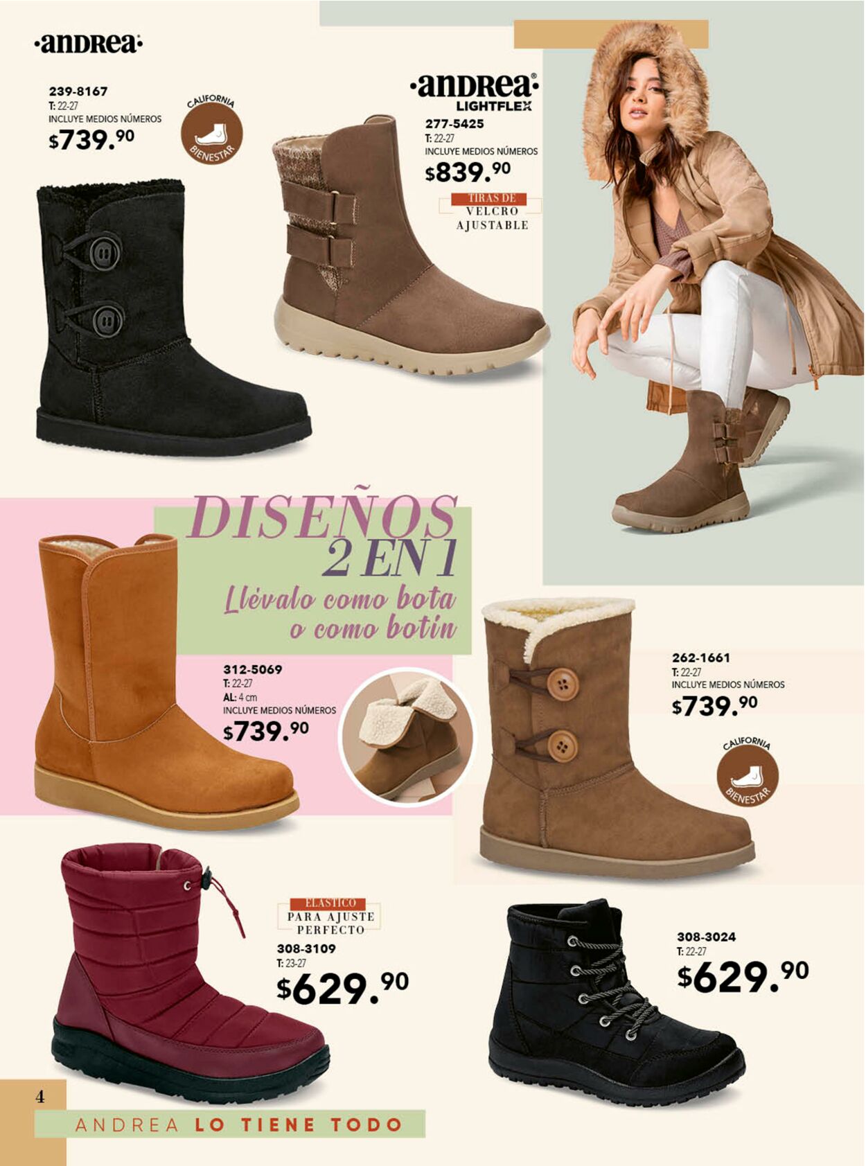 Botas de best sale peluche andrea