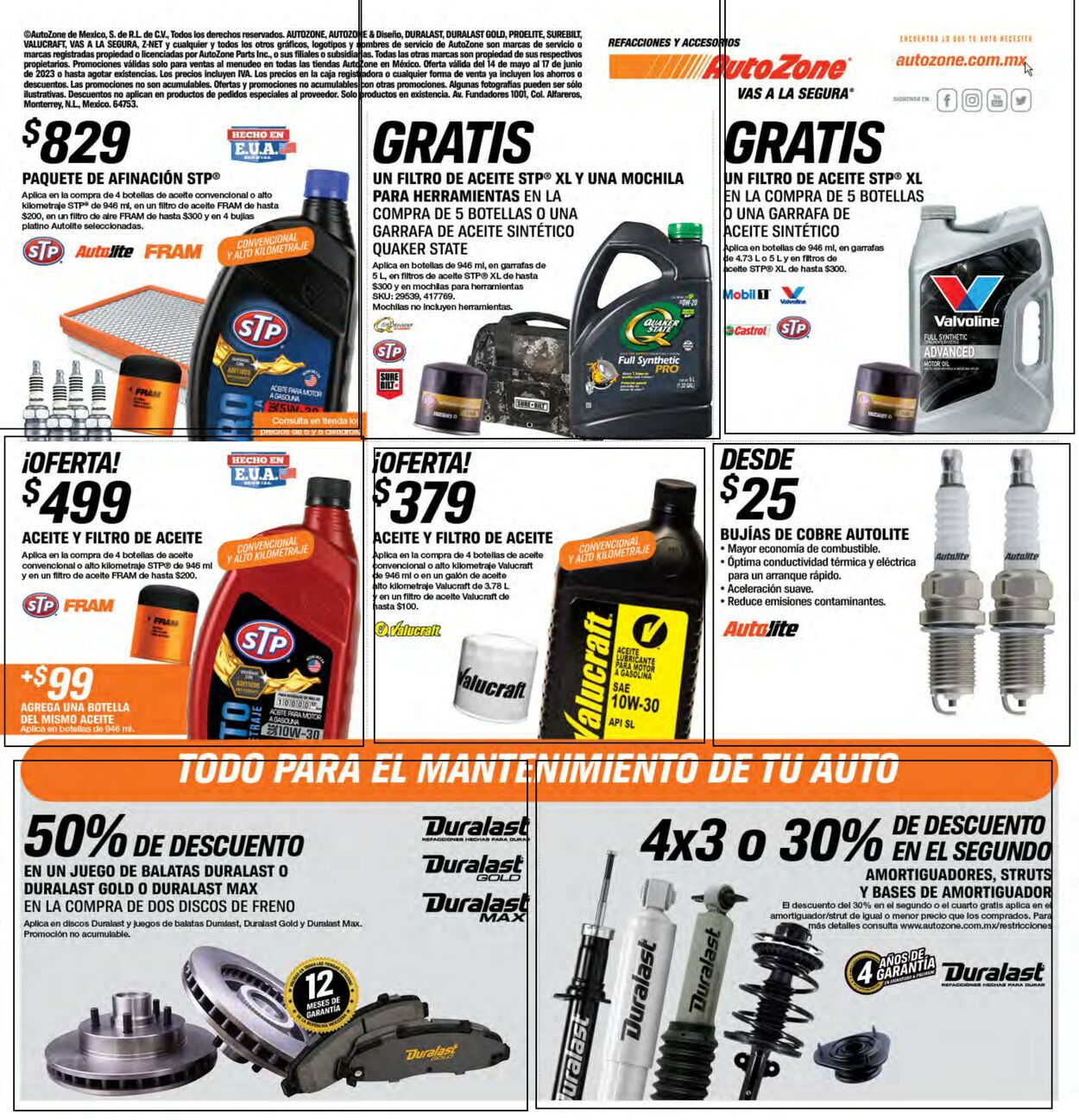 Catálogo AutoZone 14.05.2023 - 17.06.2023