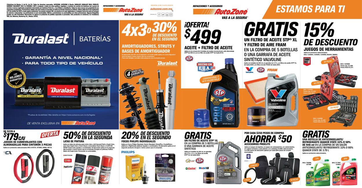 Catálogo AutoZone 26.09.2023 - 14.10.2023