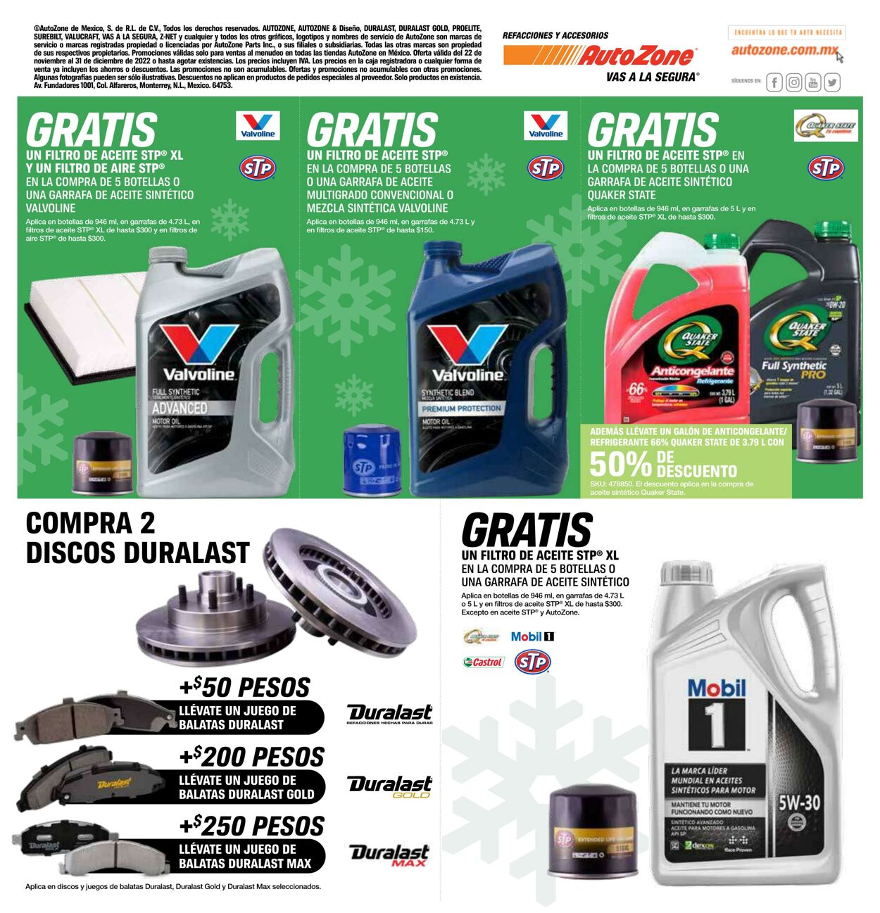 Catálogo AutoZone 22.11.2022 - 31.12.2022