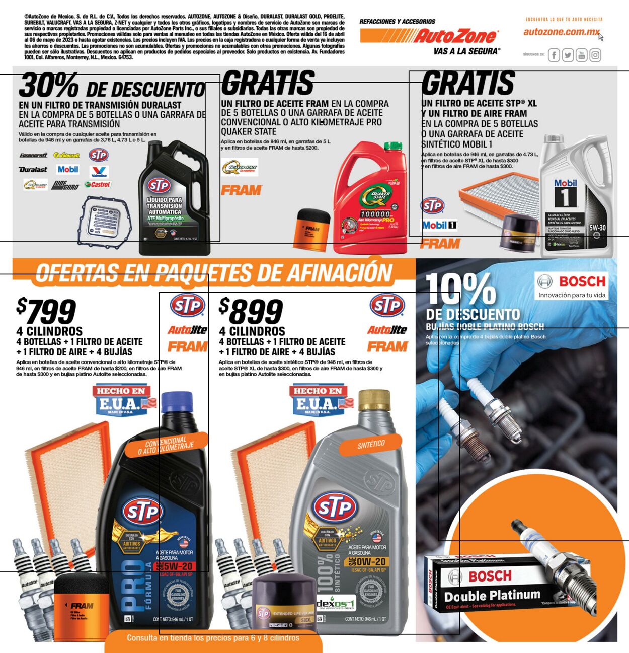 Catálogo AutoZone 16.04.2023 - 06.05.2023