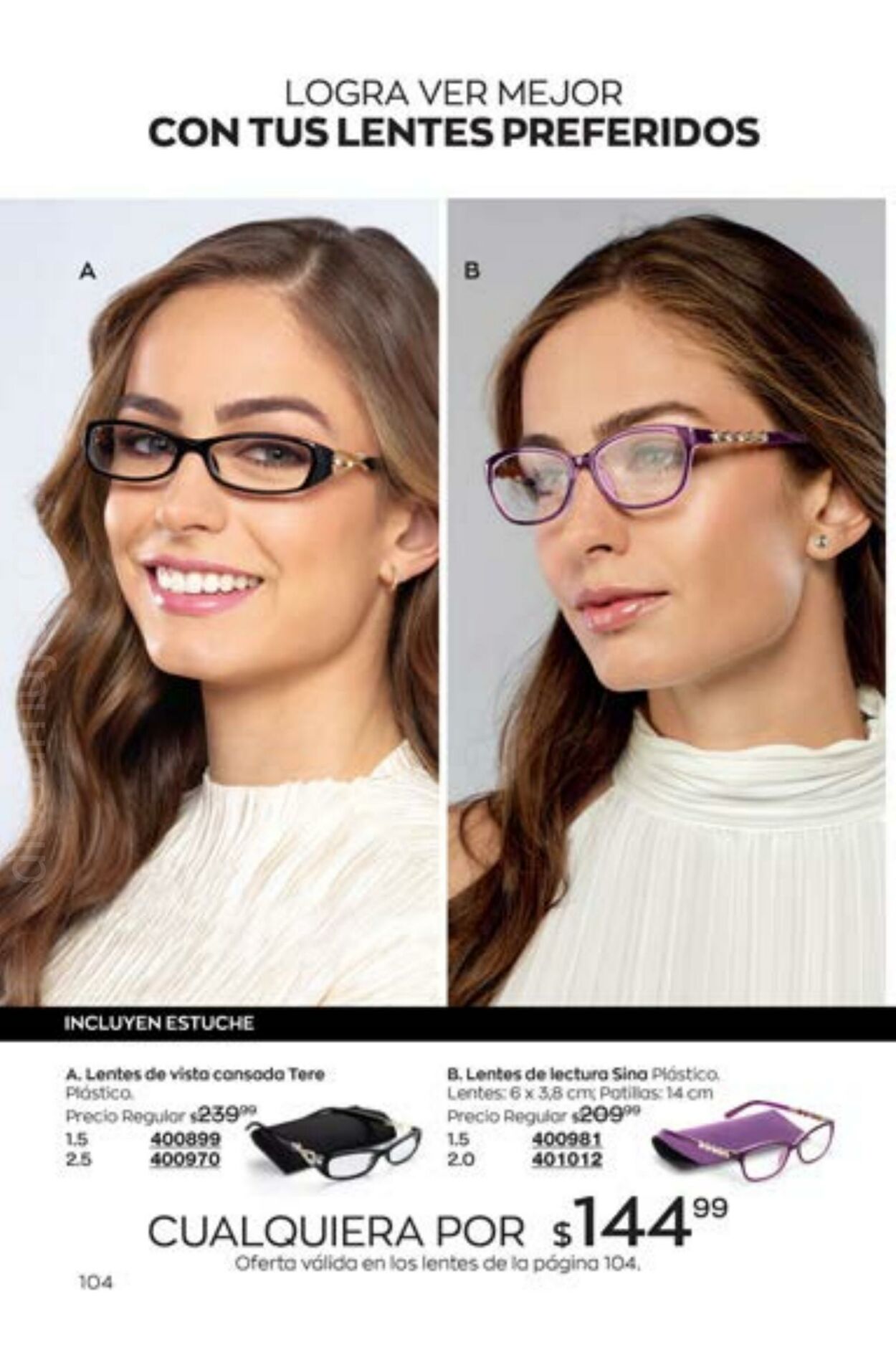 Lentes de lectura discount avon