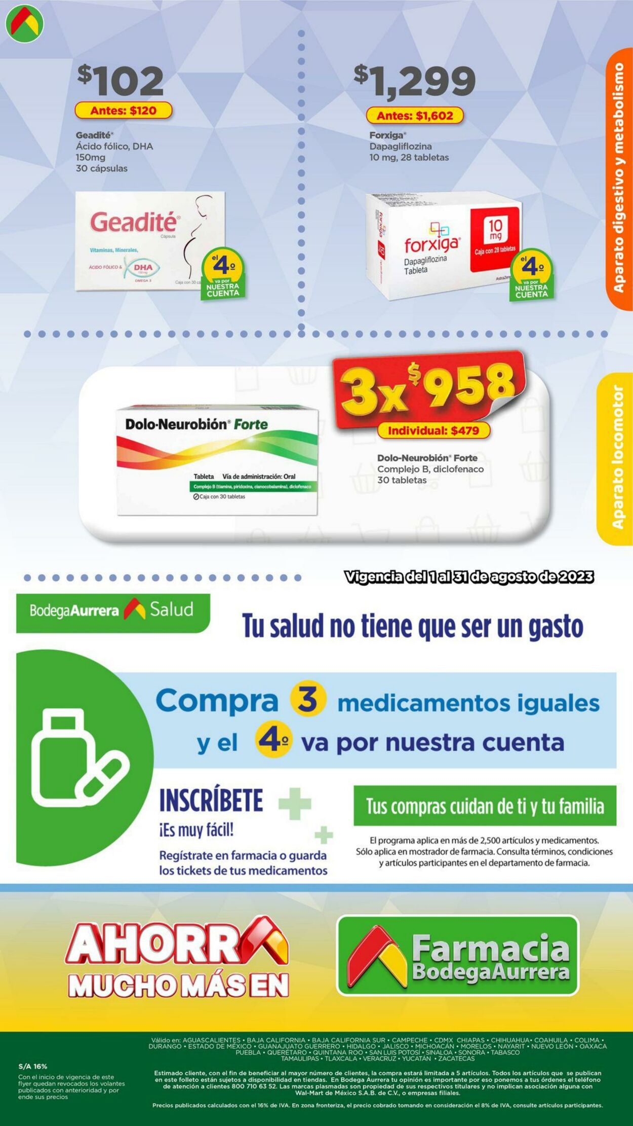 Catálogo Bodega Aurrera 01.08.2023 - 31.08.2023