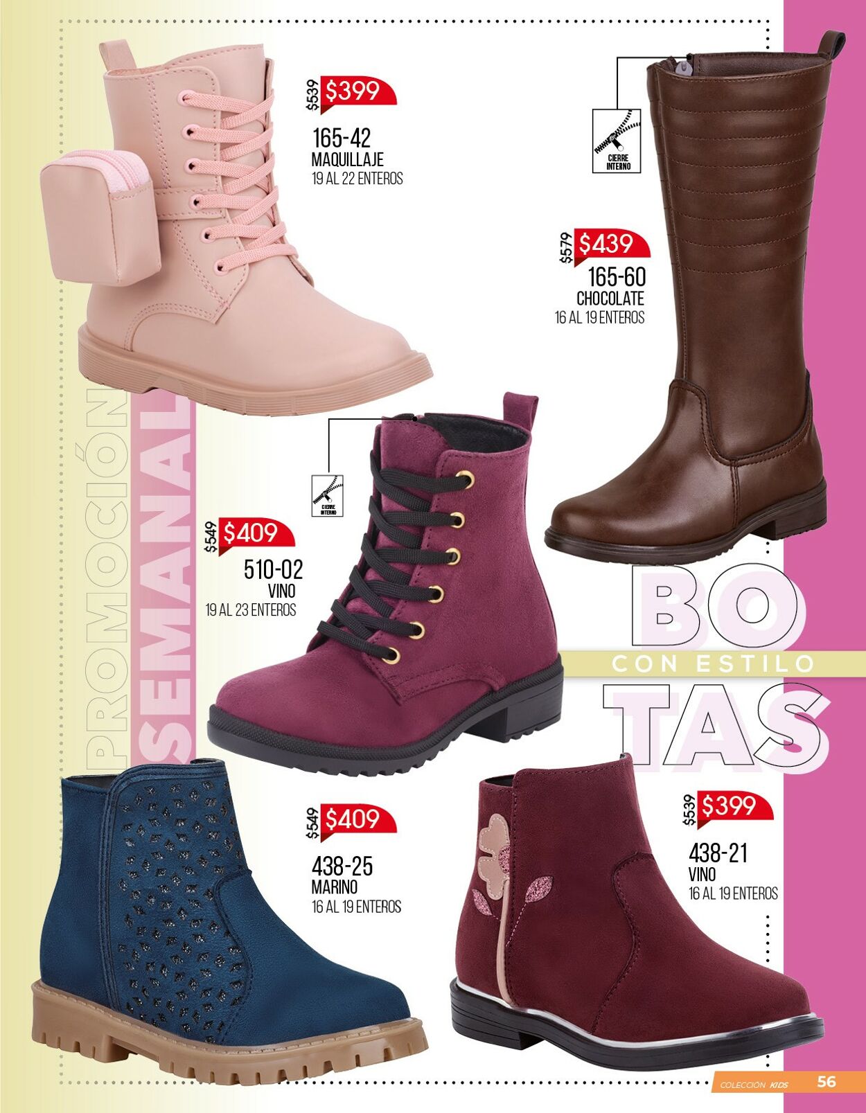 Botas para best sale niña cklass