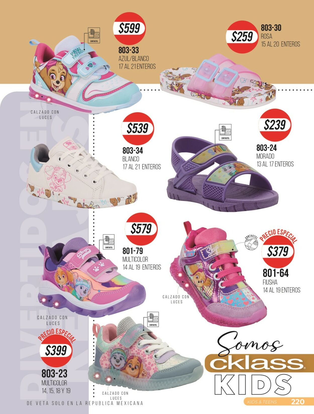 Catalogo niños cklass hot sale