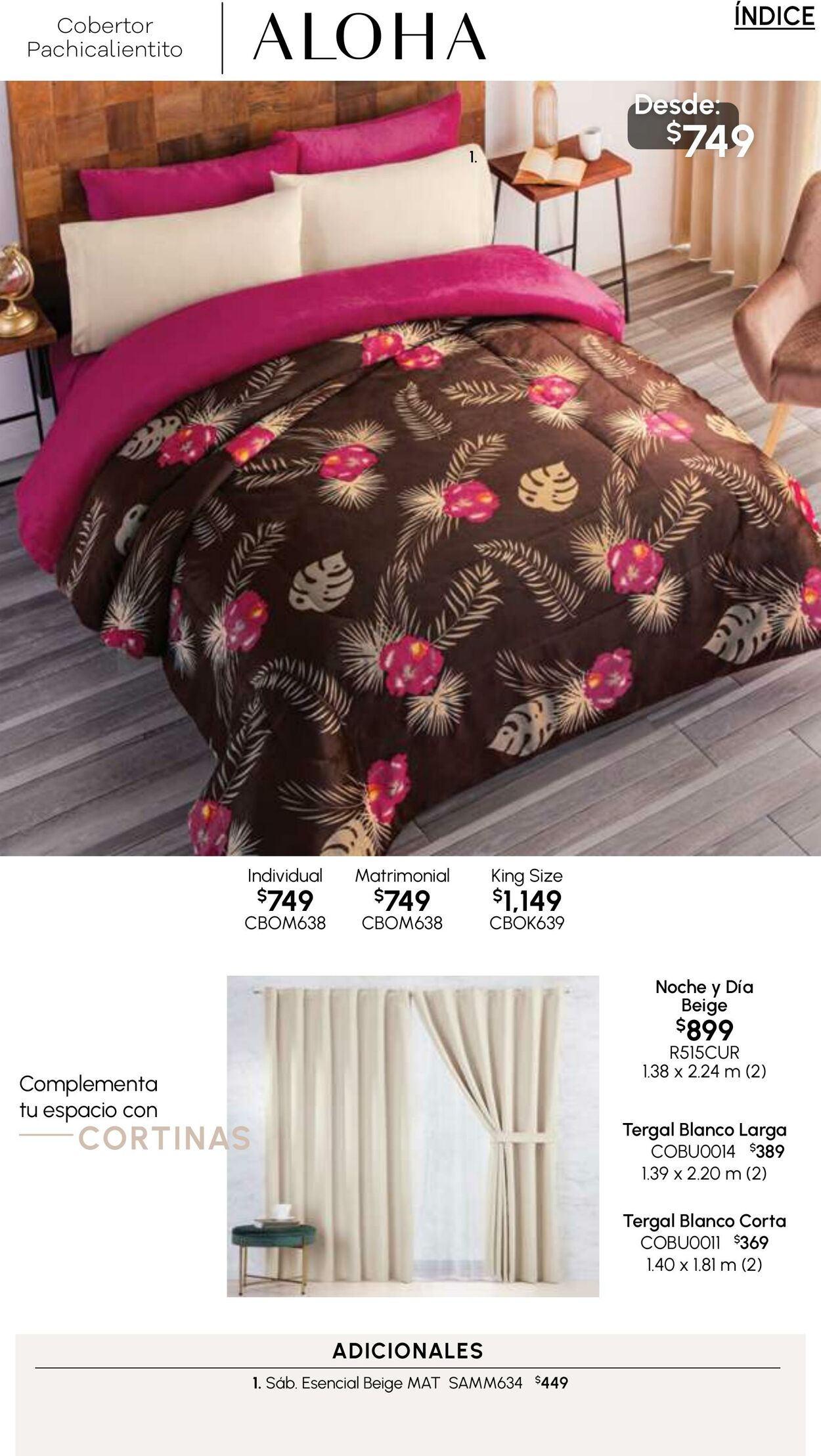 Catálogo Colchas Concord 1 may., 2023
