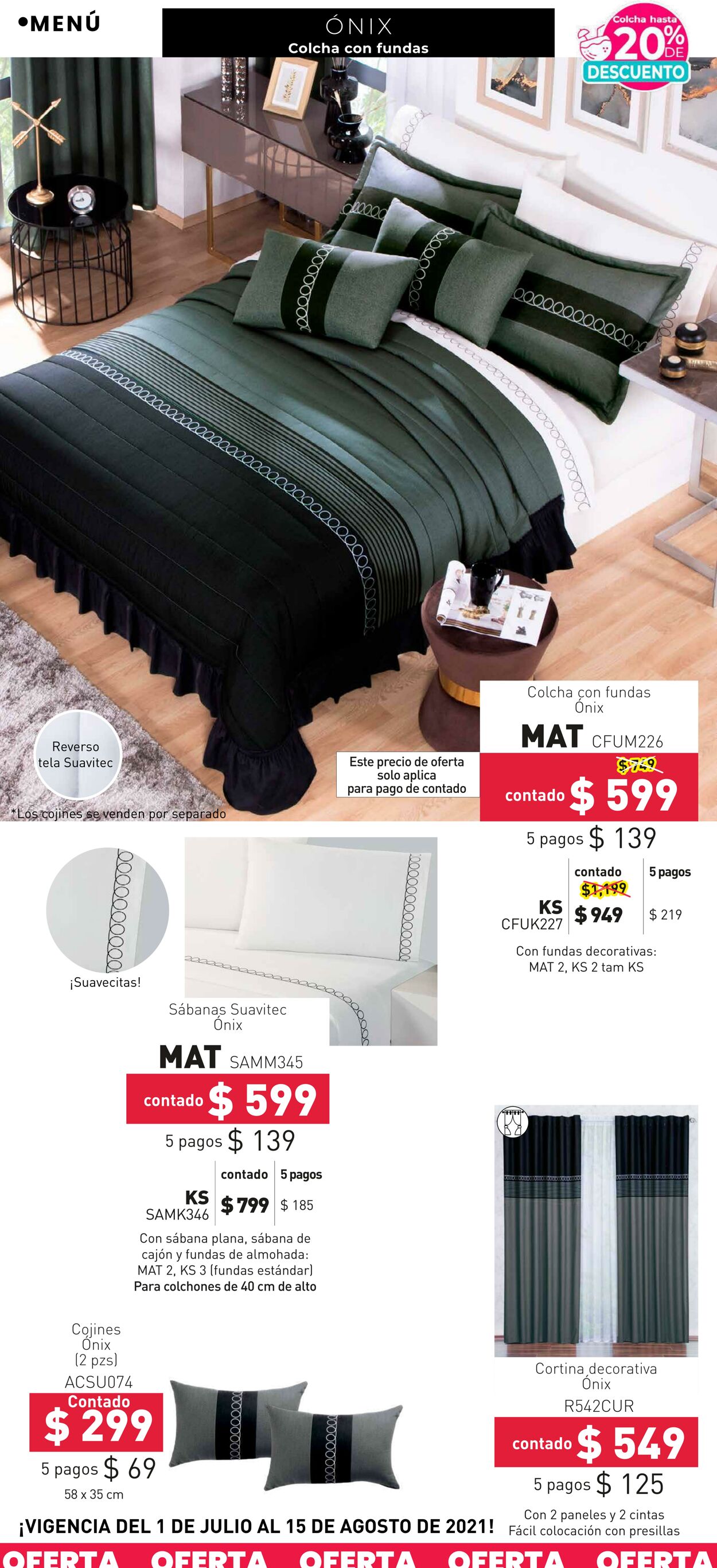Catálogo Colchas Concord 01.07.2021 - 15.08.2021