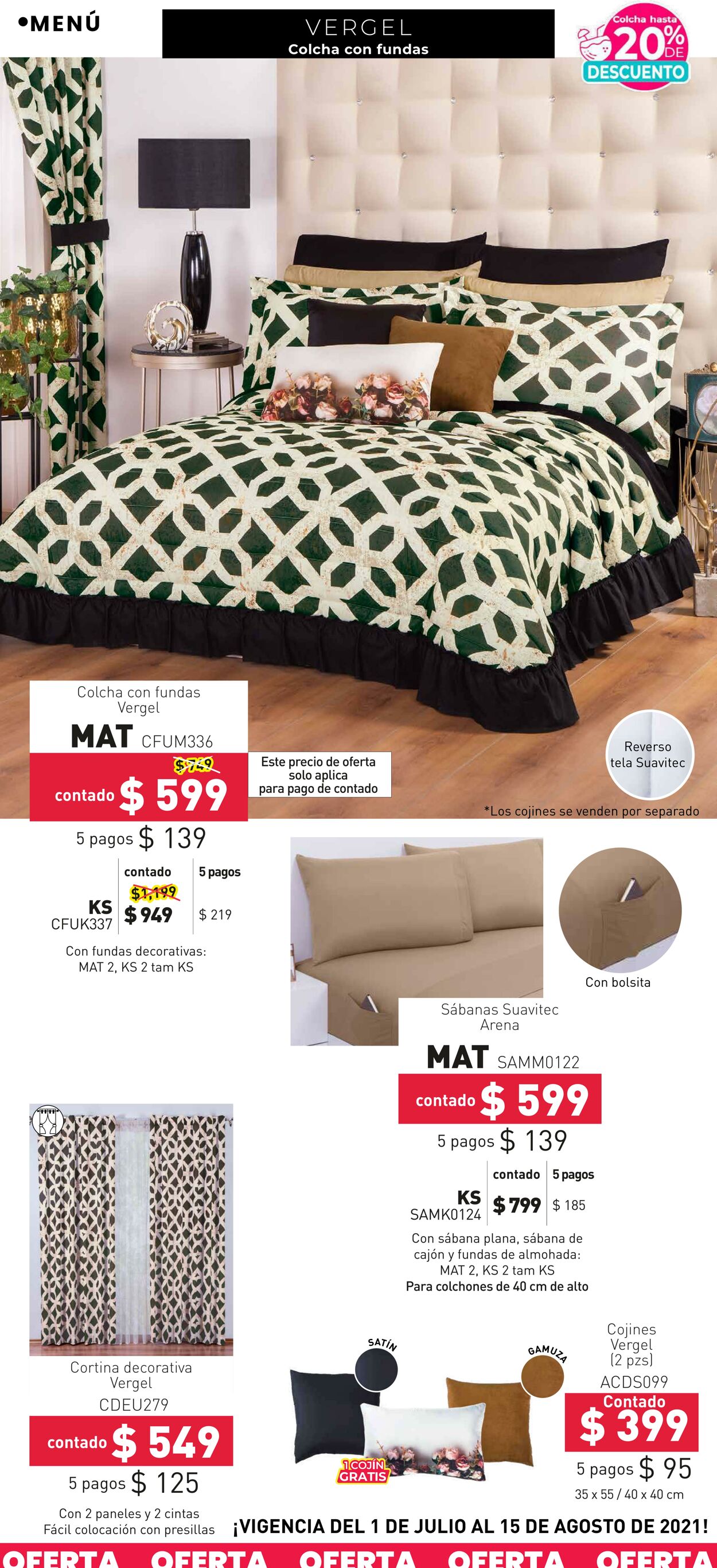 Catálogo Colchas Concord 01.07.2021 - 15.08.2021