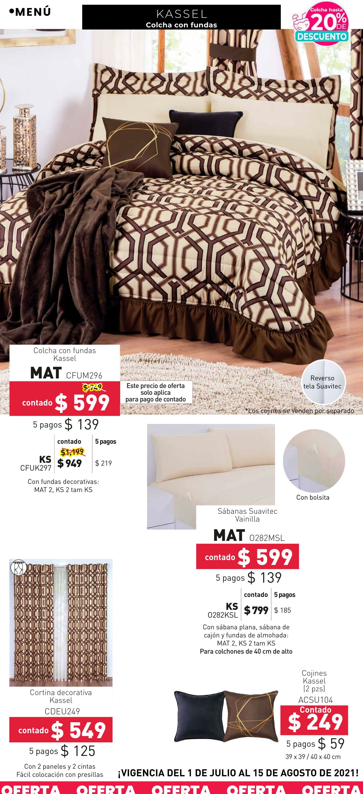 Catálogo Colchas Concord 01.07.2021 - 15.08.2021