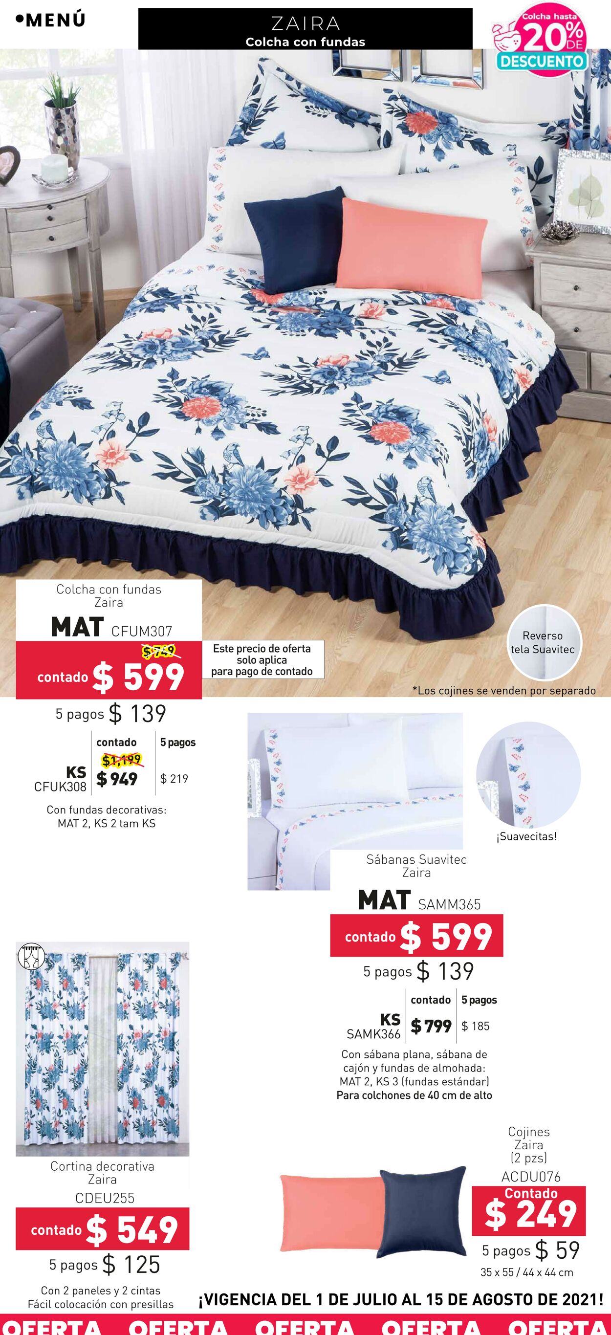 Catálogo Colchas Concord 01.07.2021 - 15.08.2021