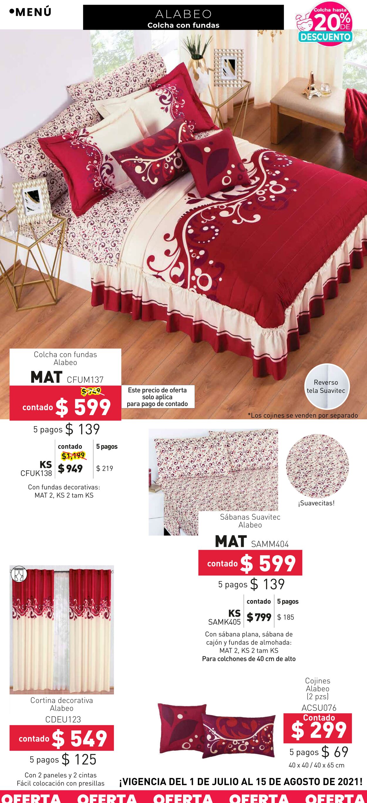 Catálogo Colchas Concord 01.07.2021 - 15.08.2021