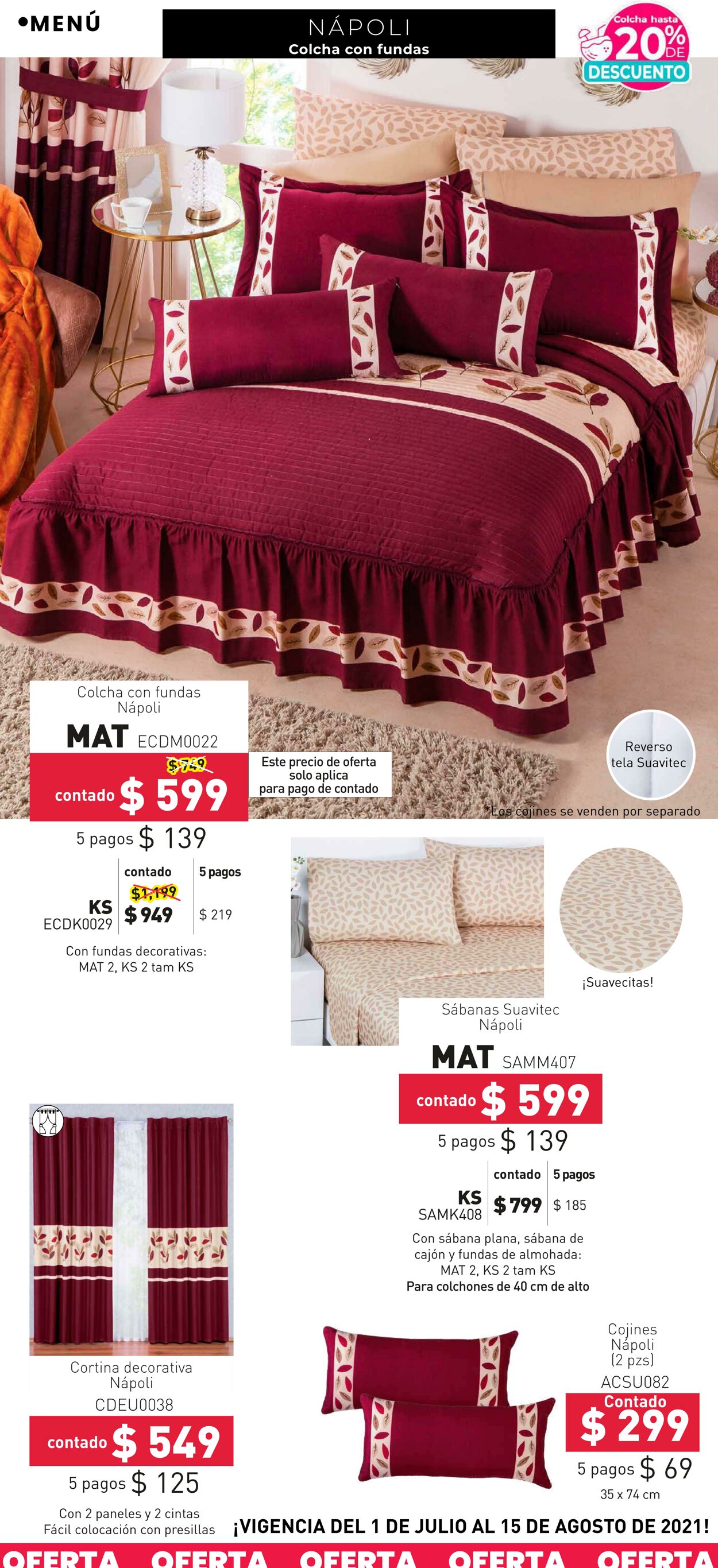 Catálogo Colchas Concord 01.07.2021 - 15.08.2021