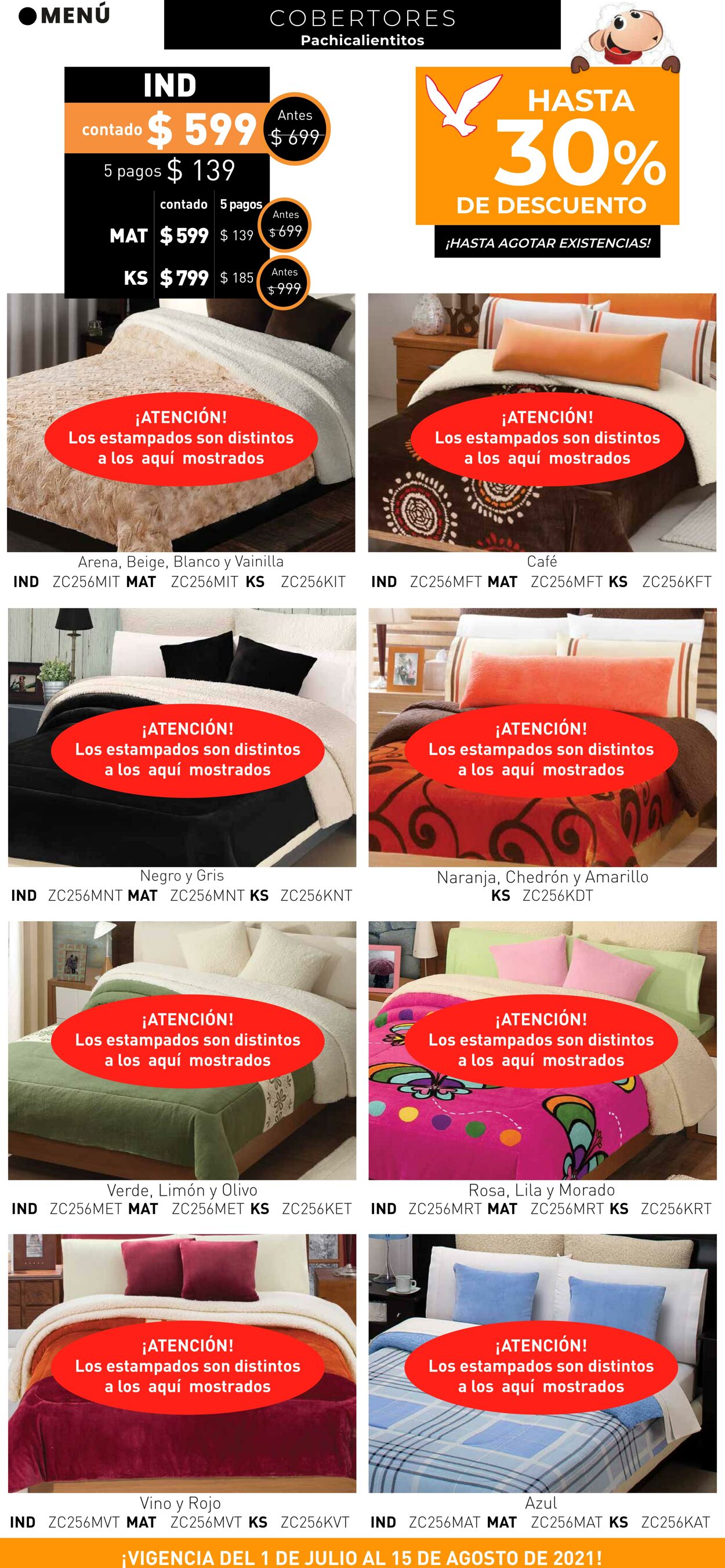 Catálogo Colchas Concord 01.07.2021 - 15.08.2021