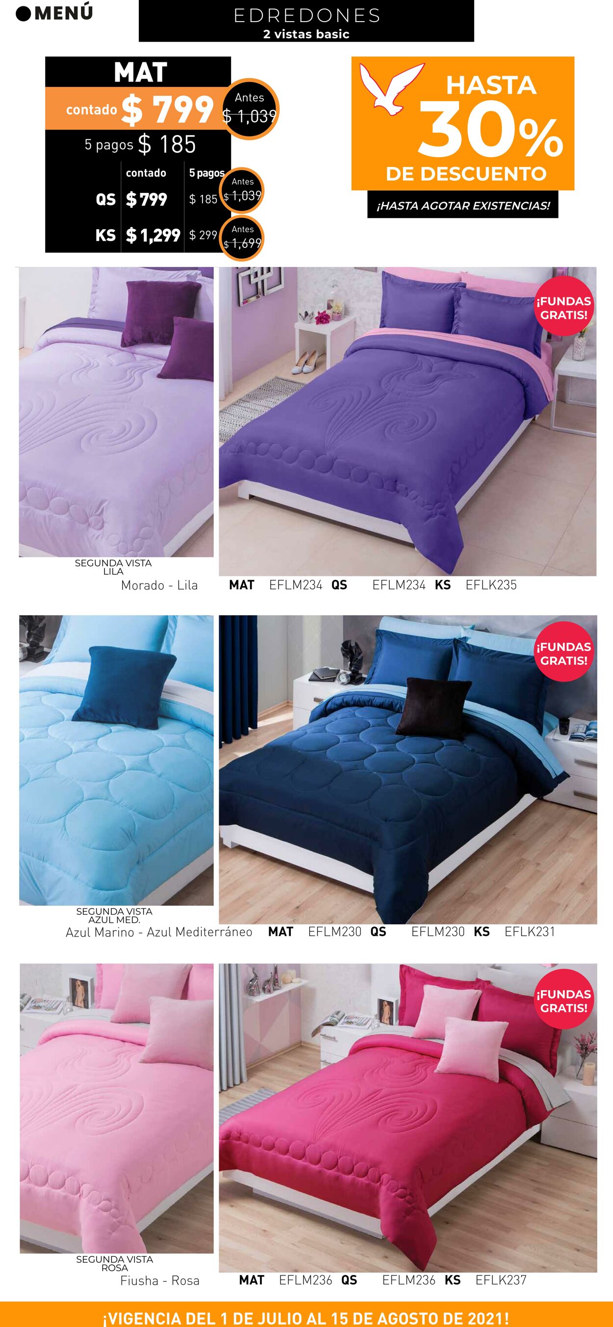 Catálogo Colchas Concord 01.07.2021 - 15.08.2021