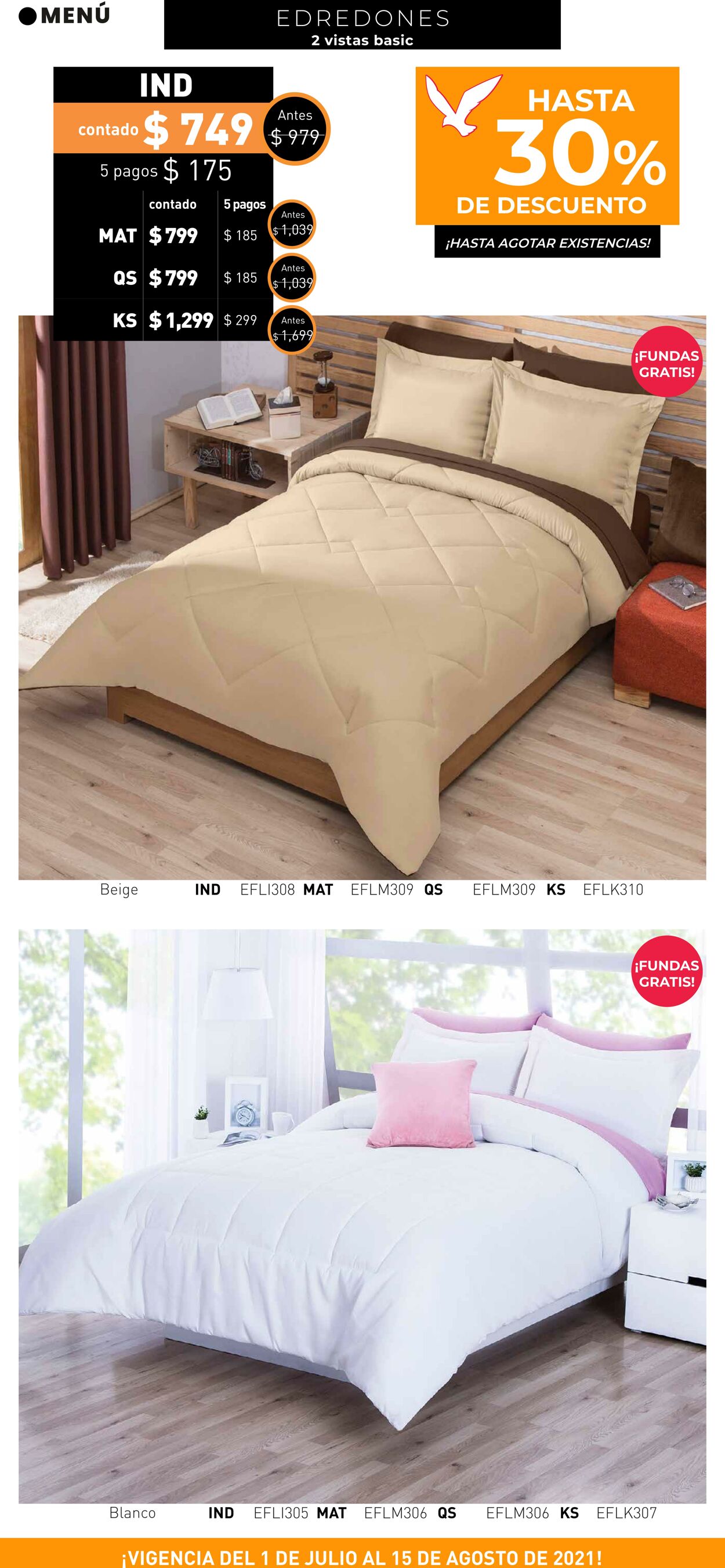 Catálogo Colchas Concord 01.07.2021 - 15.08.2021