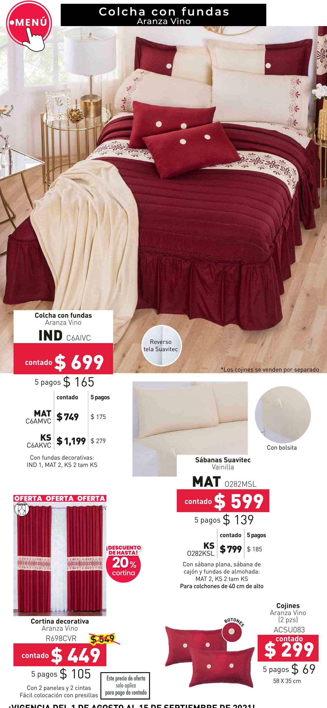 Catálogo Colchas Concord 01.08.2021 - 15.09.2021