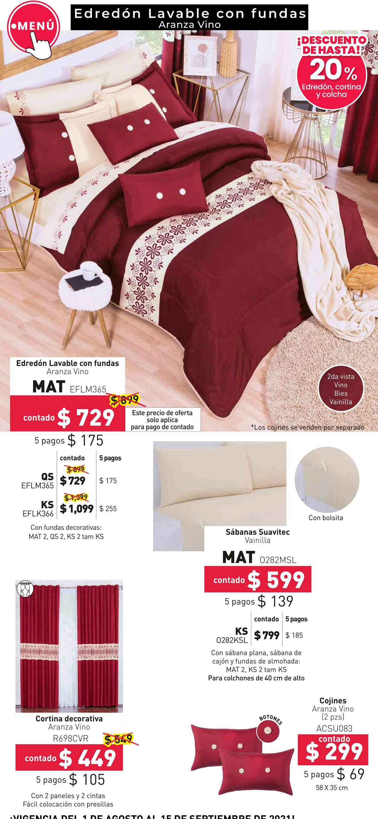 Catálogo Colchas Concord 01.08.2021 - 15.09.2021