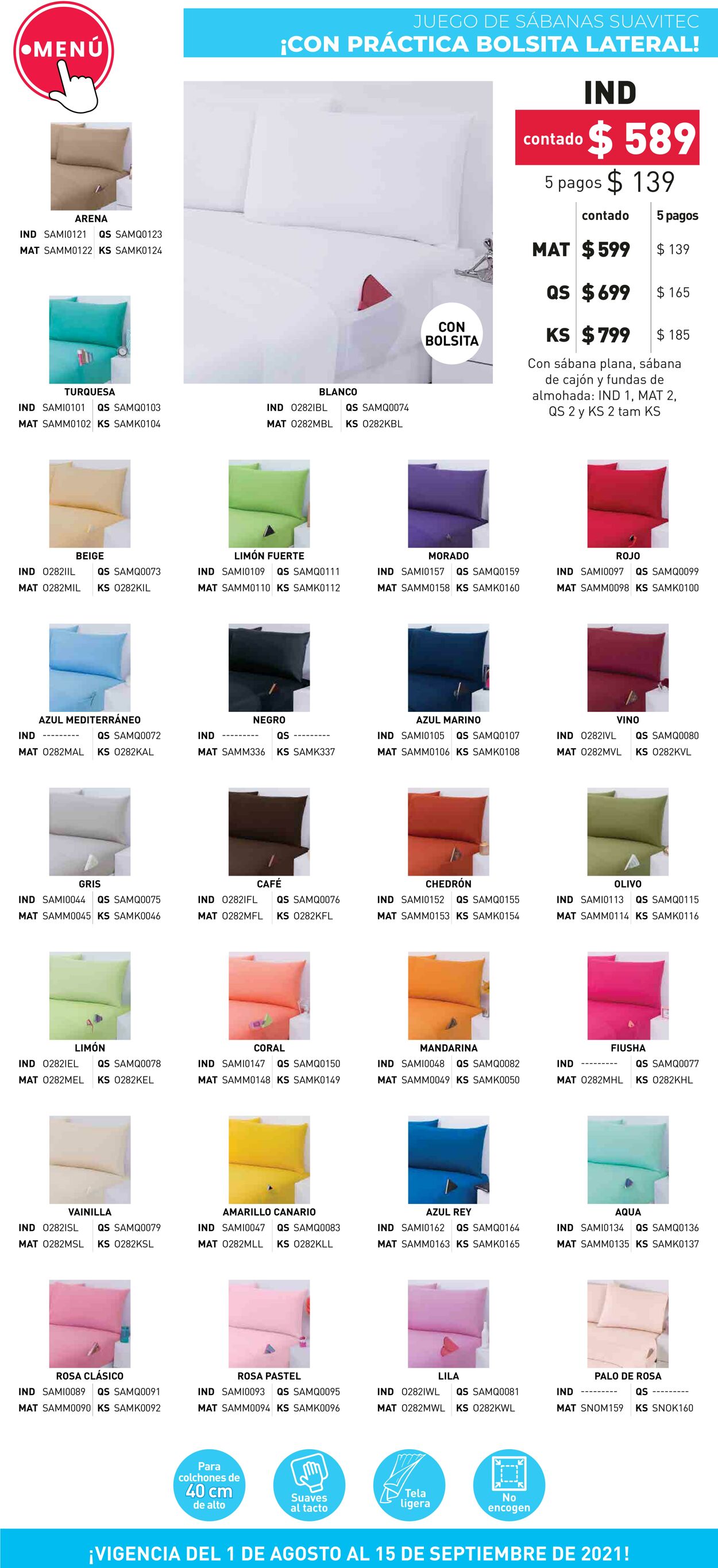 Catálogo Colchas Concord 01.08.2021 - 15.09.2021