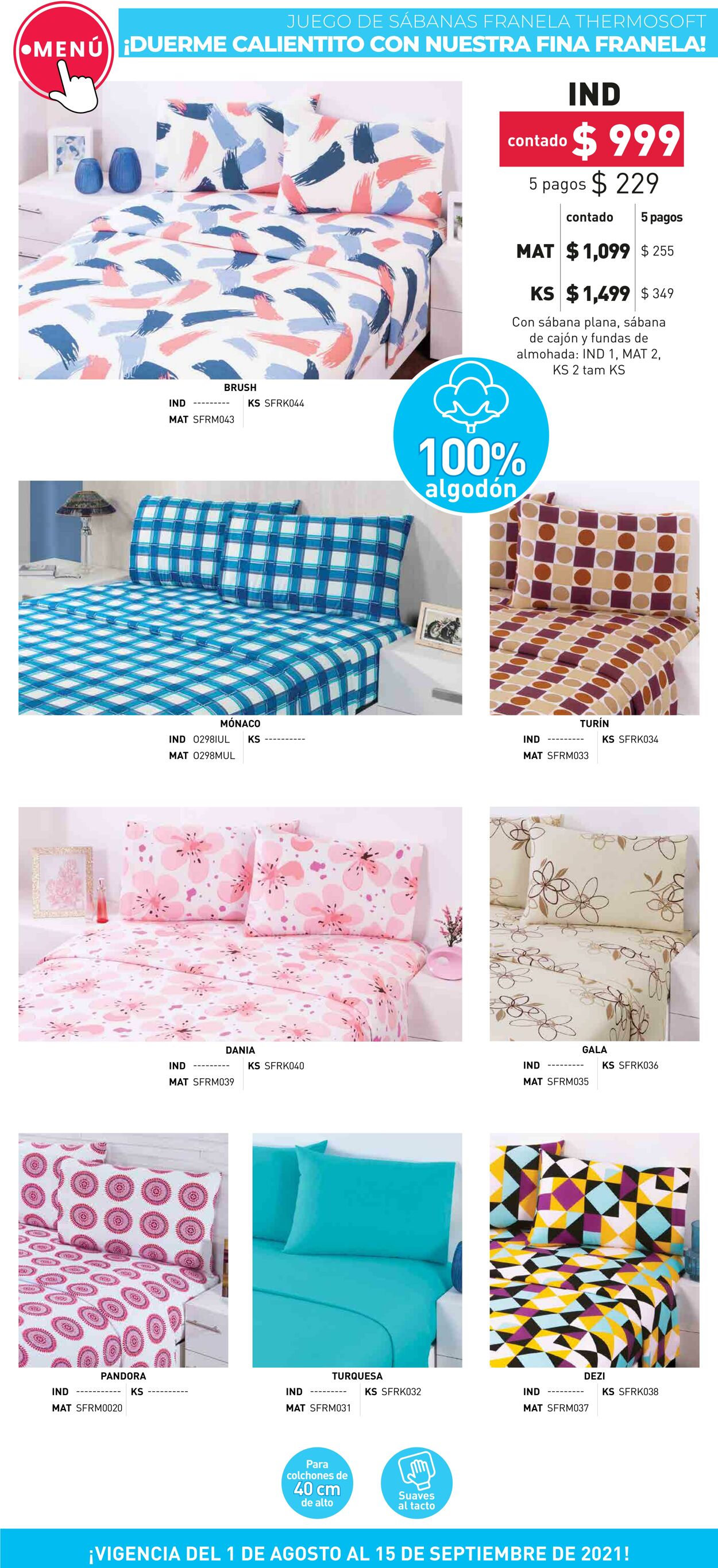 Catálogo Colchas Concord 01.08.2021 - 15.09.2021