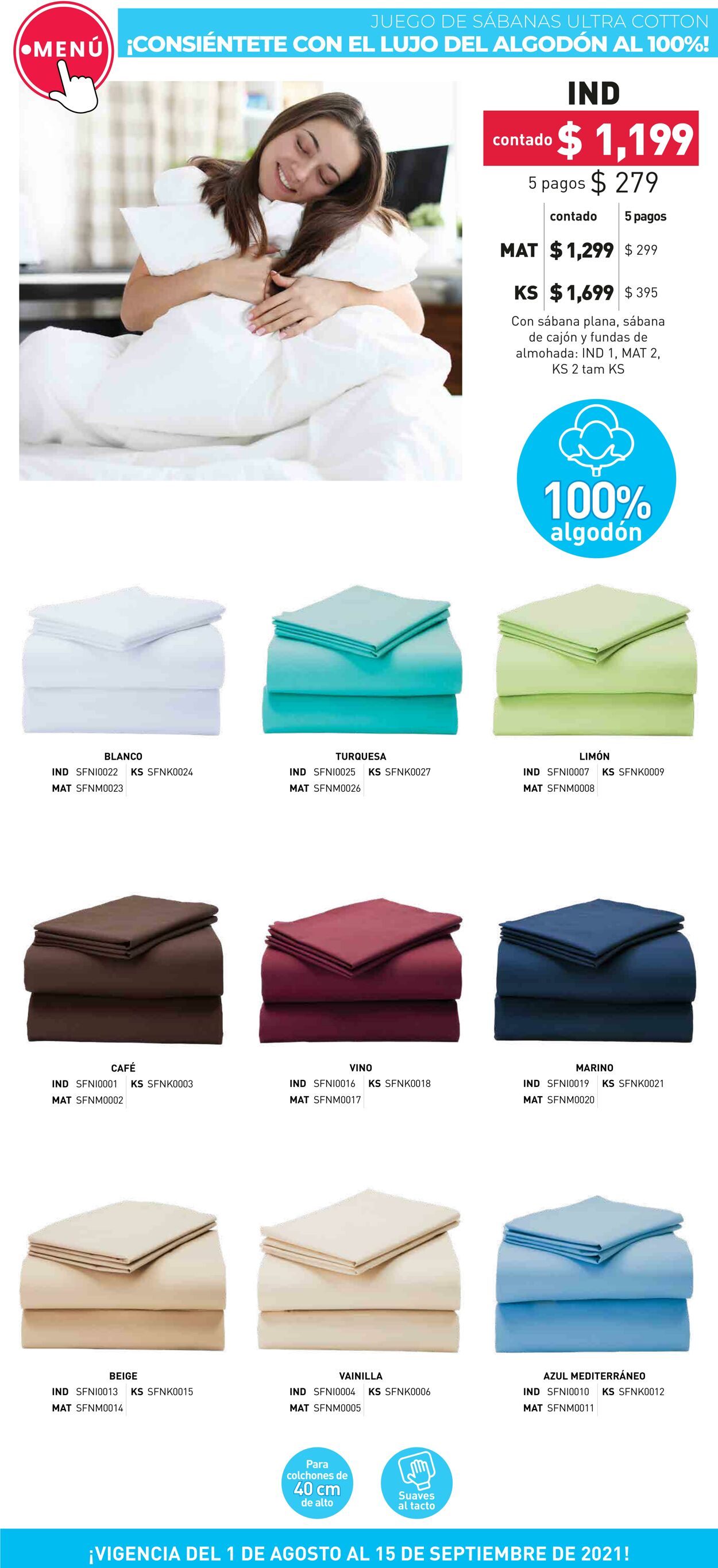 Catálogo Colchas Concord 01.08.2021 - 15.09.2021