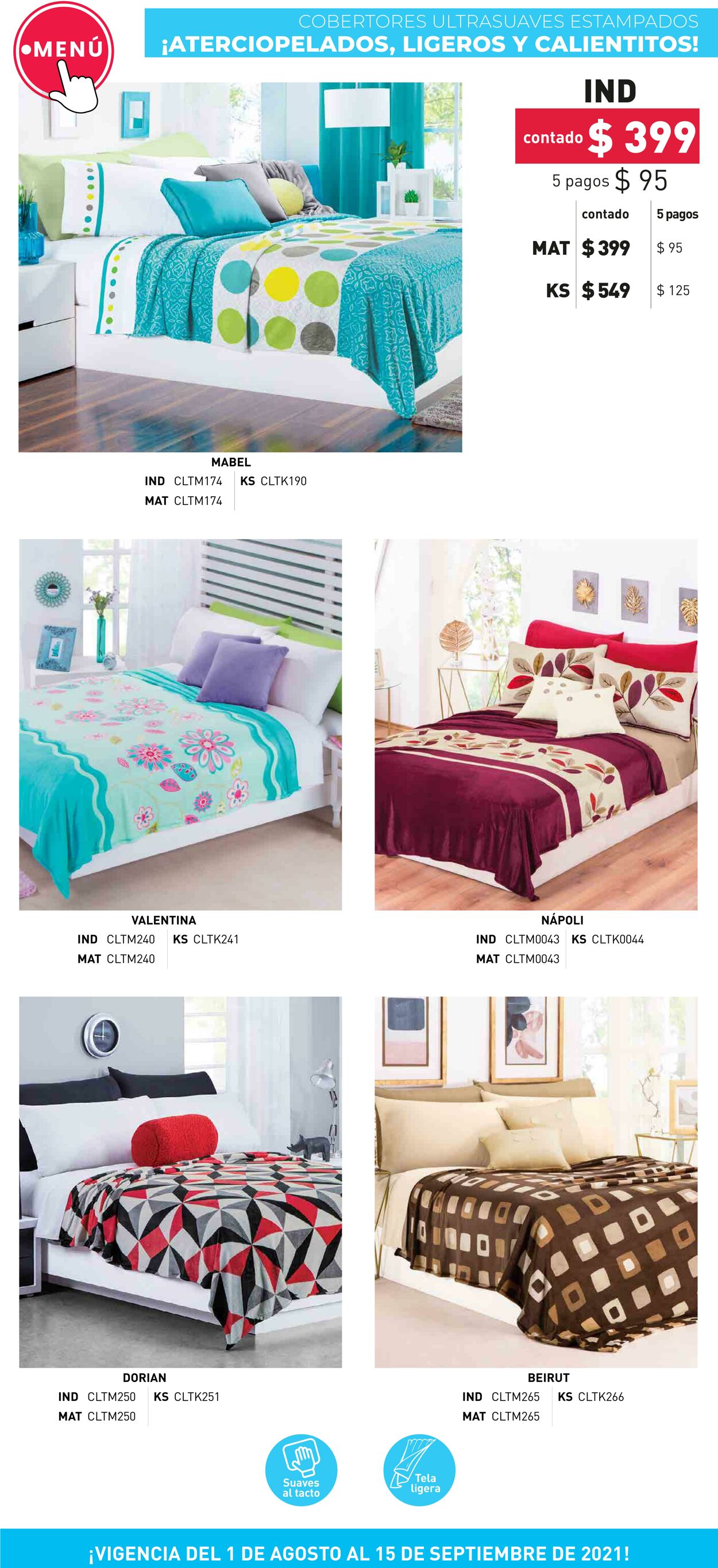 Catálogo Colchas Concord 01.08.2021 - 15.09.2021
