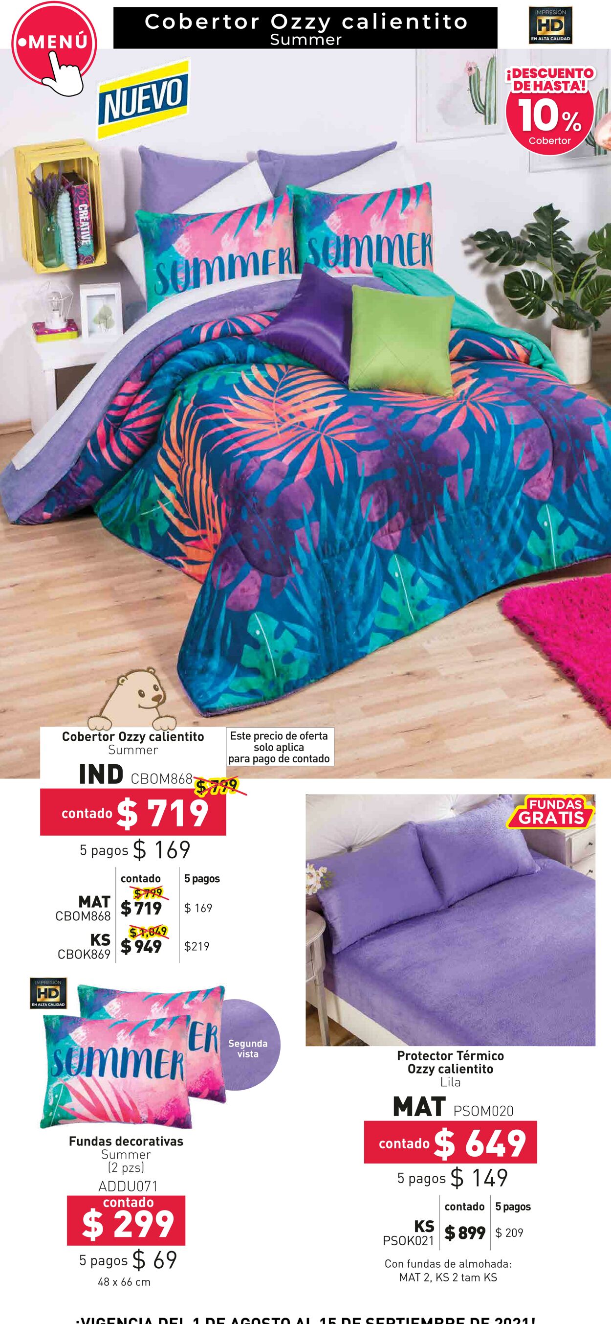 Catálogo Colchas Concord 01.08.2021 - 15.09.2021