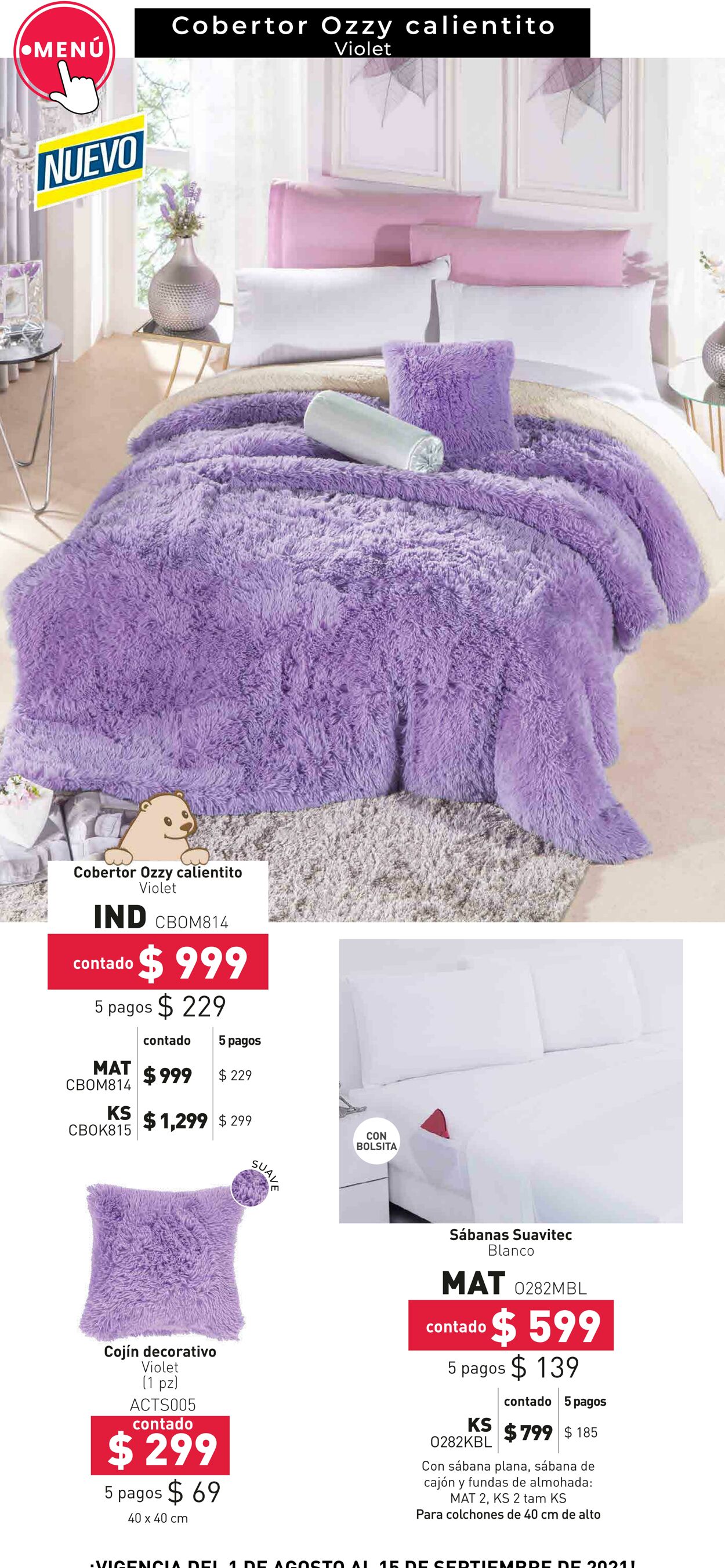 Catálogo Colchas Concord 01.08.2021 - 15.09.2021