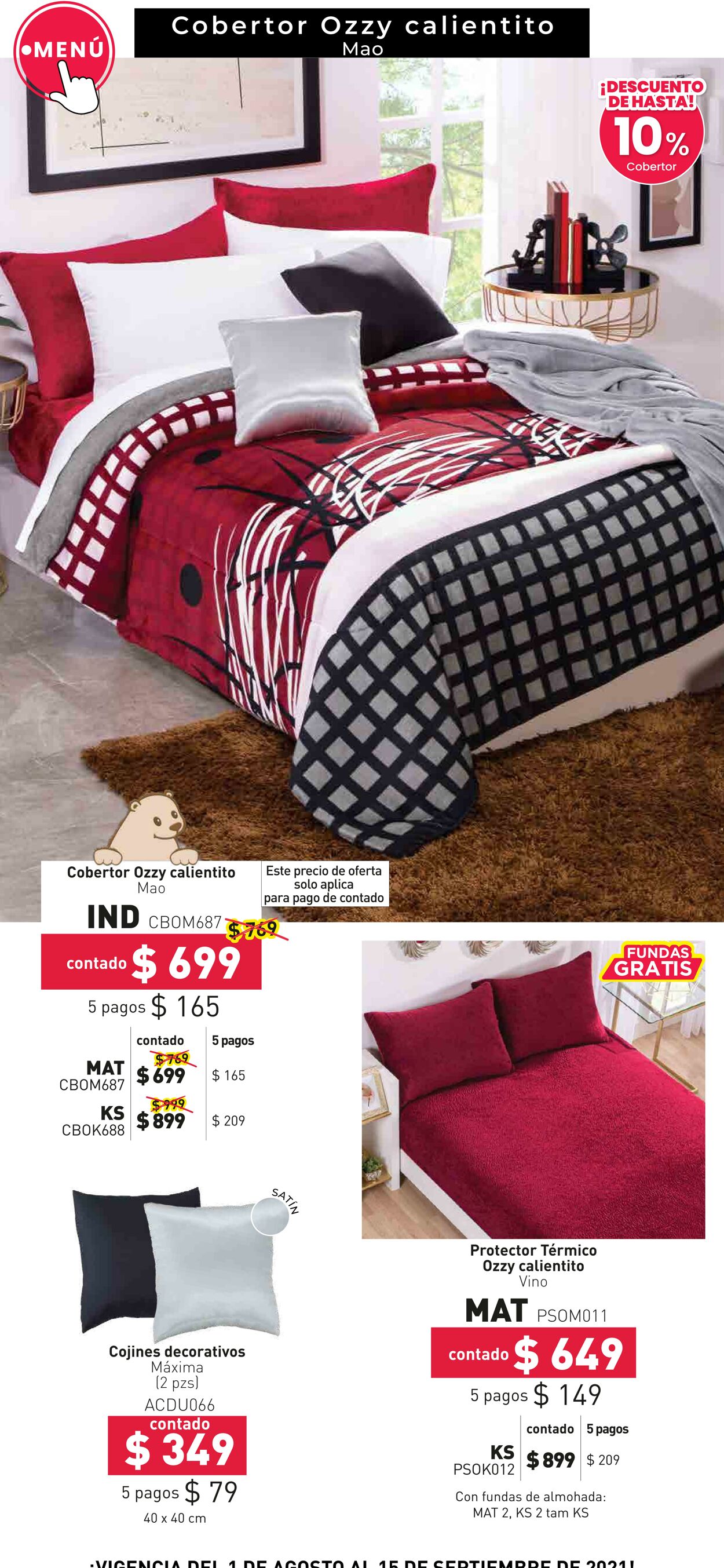 Catálogo Colchas Concord 01.08.2021 - 15.09.2021