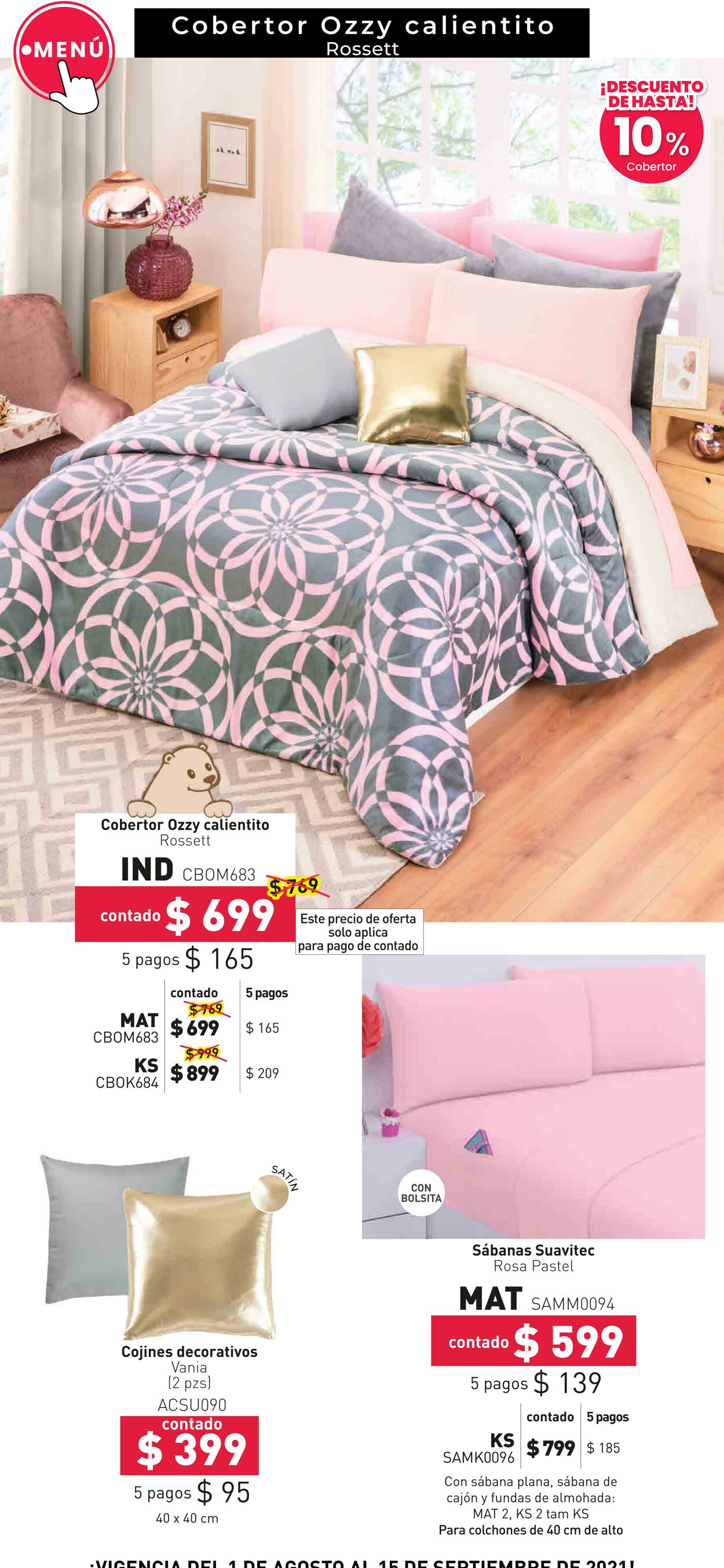 Catálogo Colchas Concord 01.08.2021 - 15.09.2021