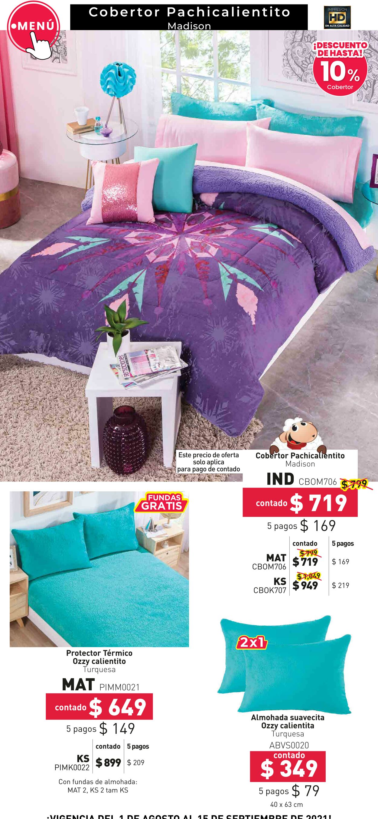 Catálogo Colchas Concord 01.08.2021 - 15.09.2021