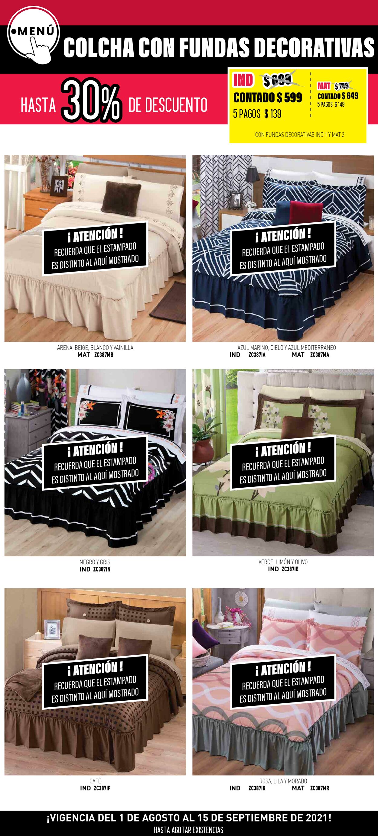 Catálogo Colchas Concord 01.08.2021 - 15.09.2021