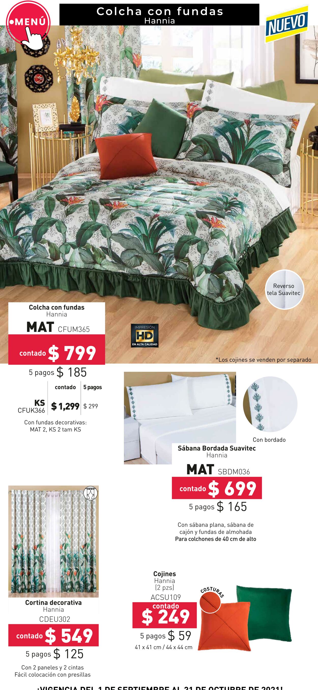 Catálogo Colchas Concord 01.09.2021 - 31.10.2021