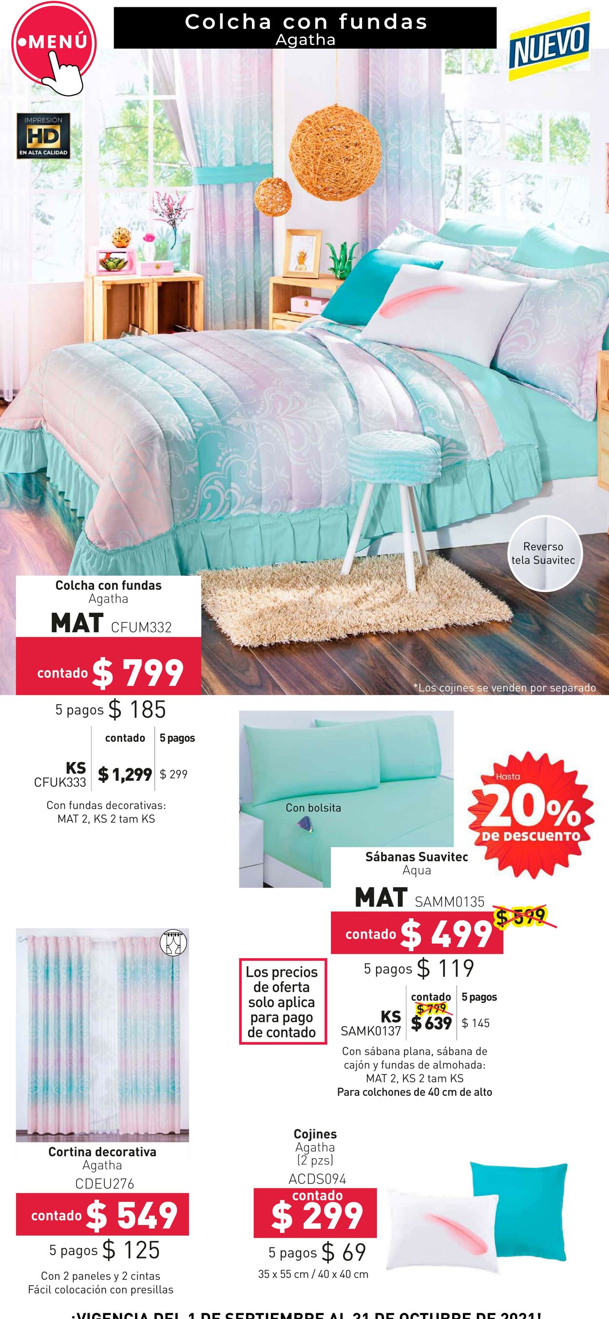 Catálogo Colchas Concord 01.09.2021 - 31.10.2021