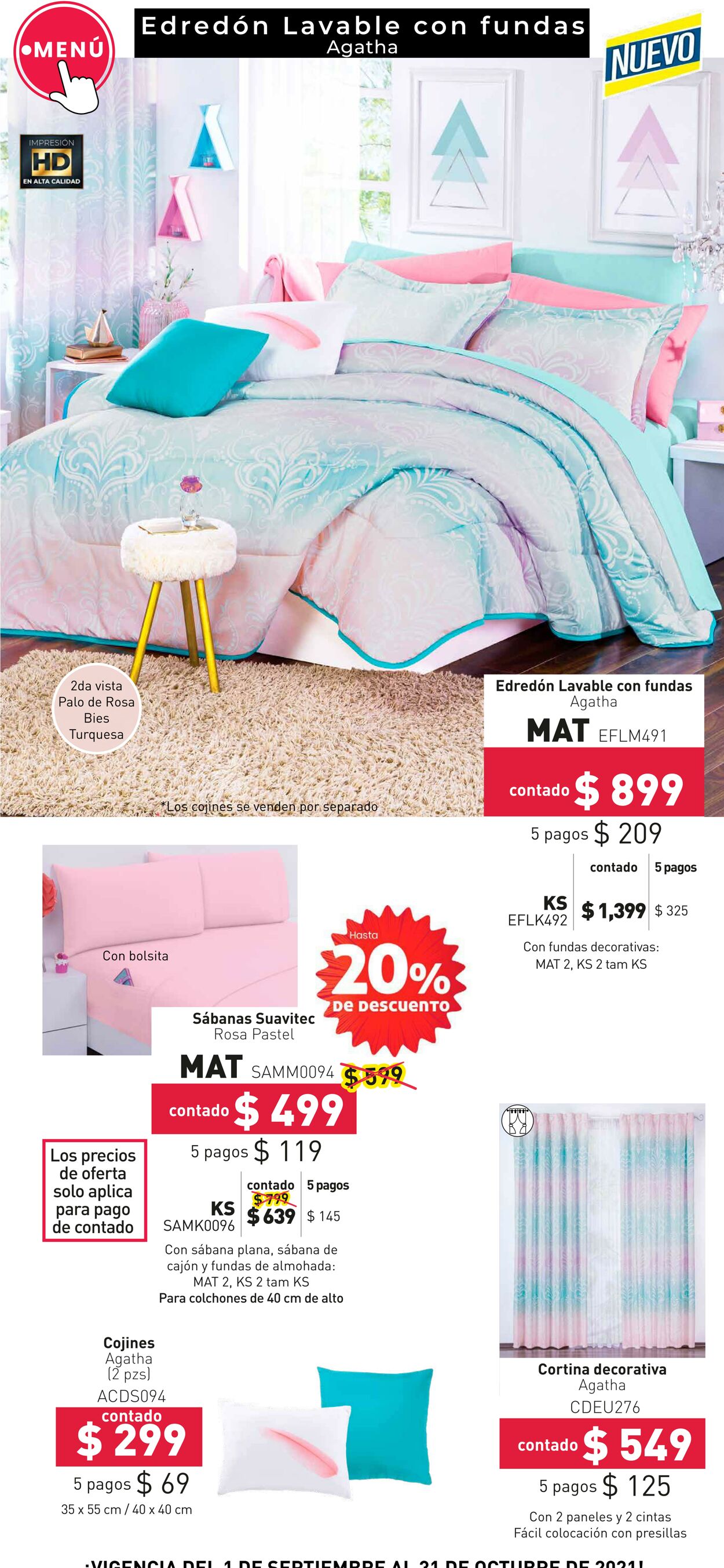 Catálogo Colchas Concord 01.09.2021 - 31.10.2021