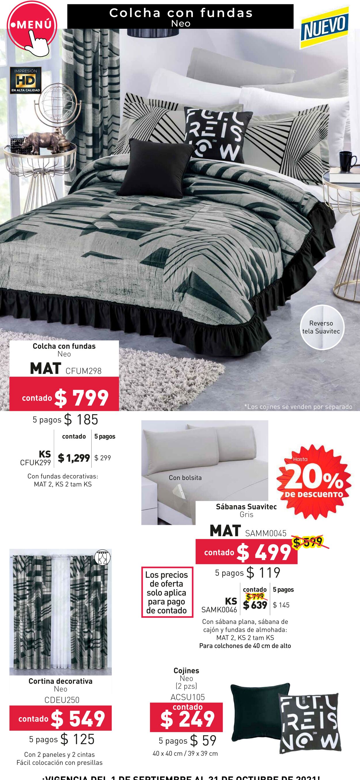 Catálogo Colchas Concord 01.09.2021 - 31.10.2021