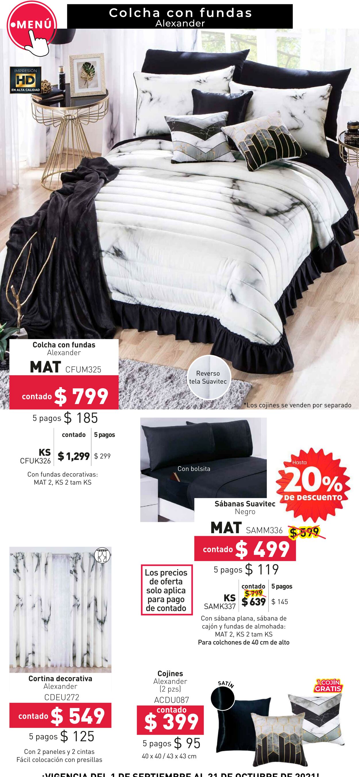 Catálogo Colchas Concord 01.09.2021 - 31.10.2021