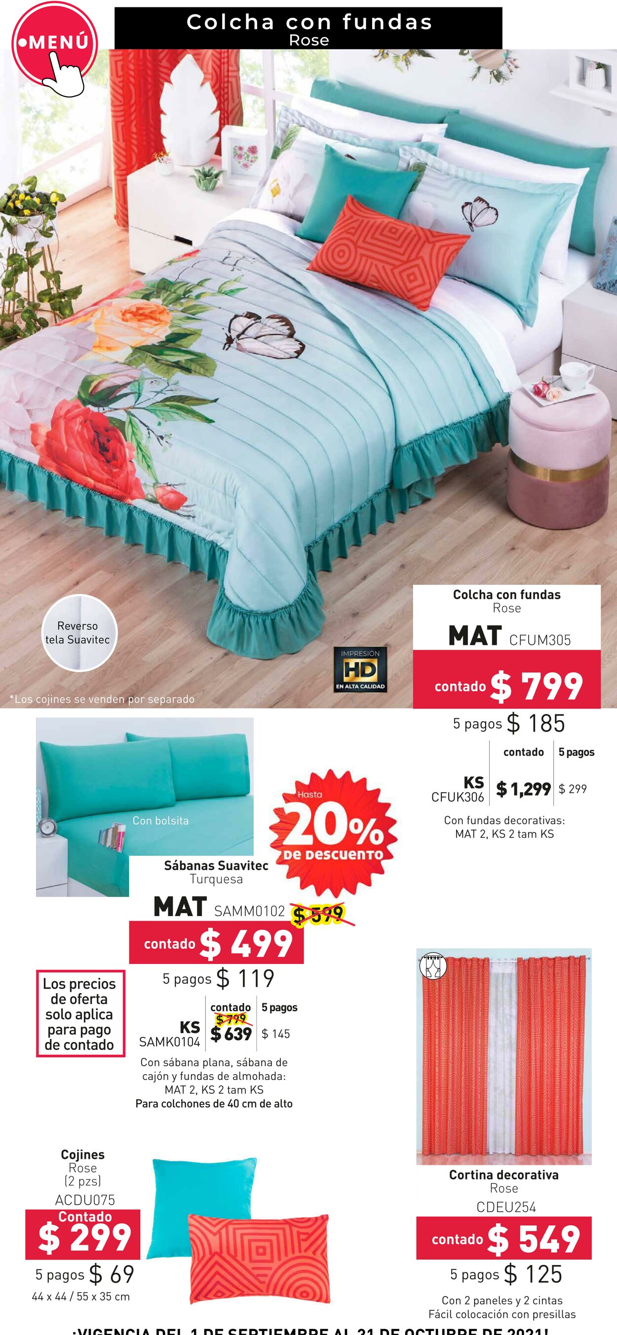 Catálogo Colchas Concord 01.09.2021 - 31.10.2021