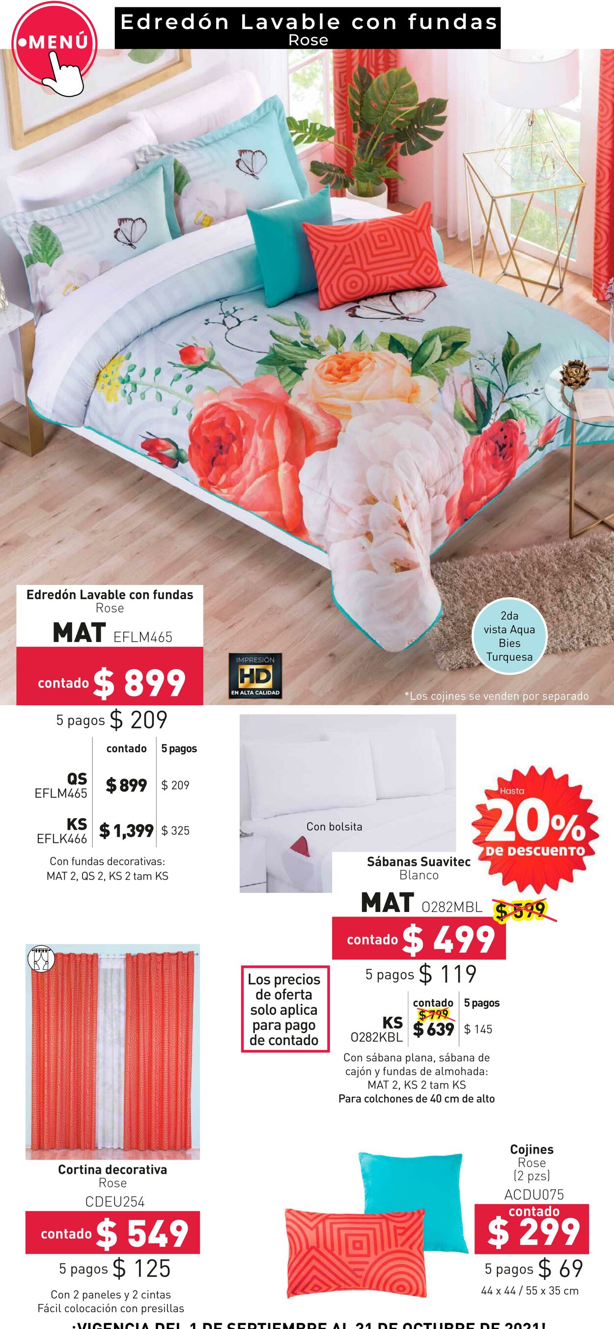 Catálogo Colchas Concord 01.09.2021 - 31.10.2021