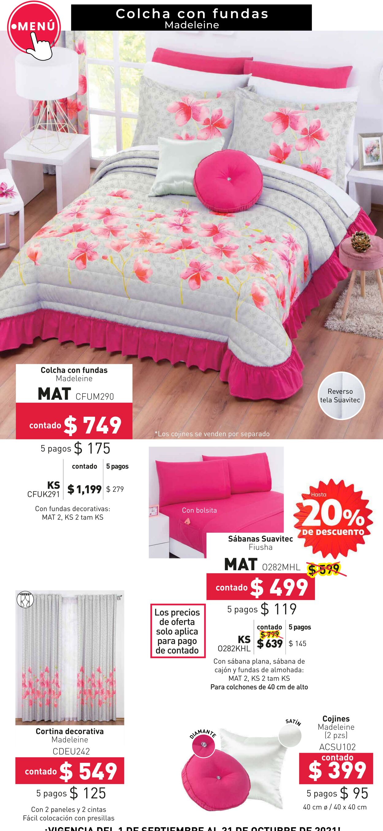 Catálogo Colchas Concord 01.09.2021 - 31.10.2021