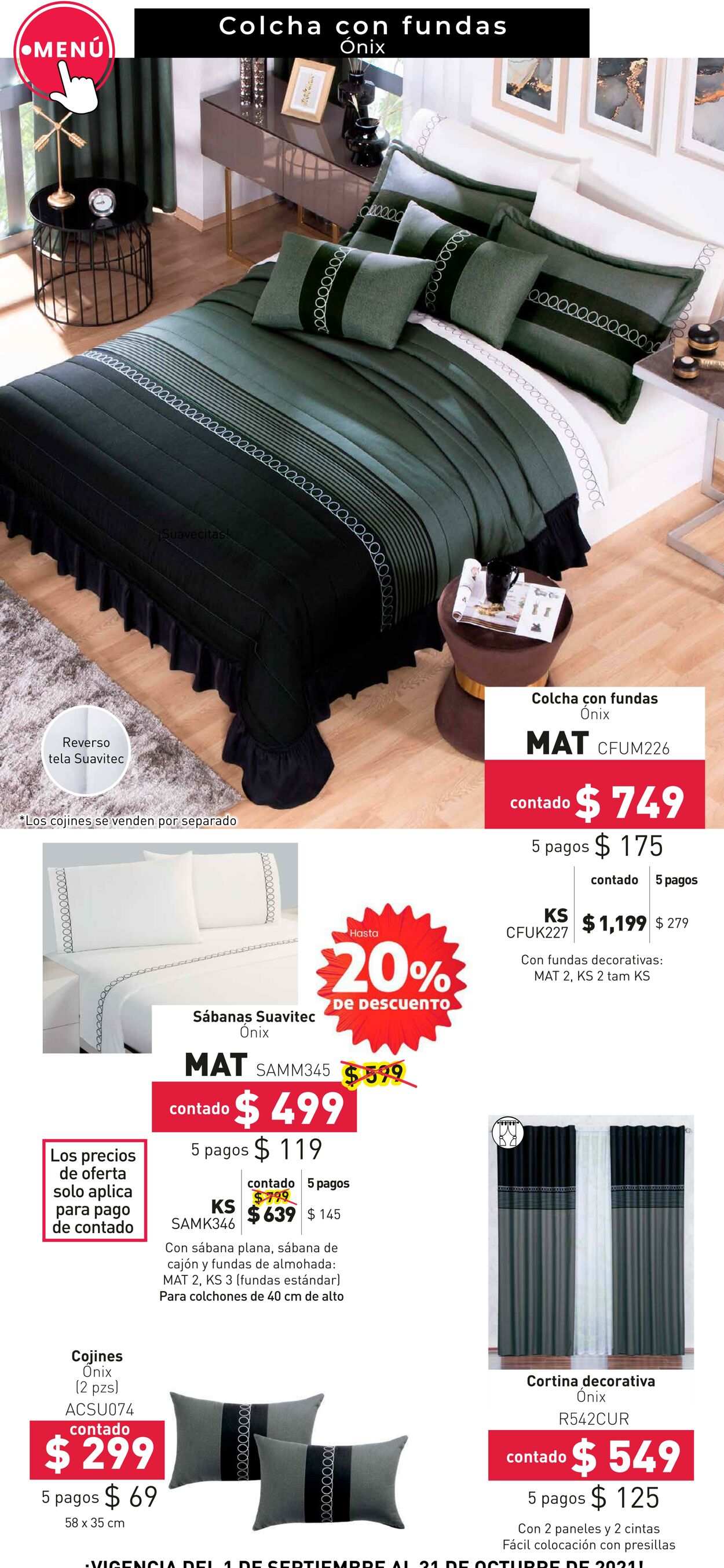 Catálogo Colchas Concord 01.09.2021 - 31.10.2021