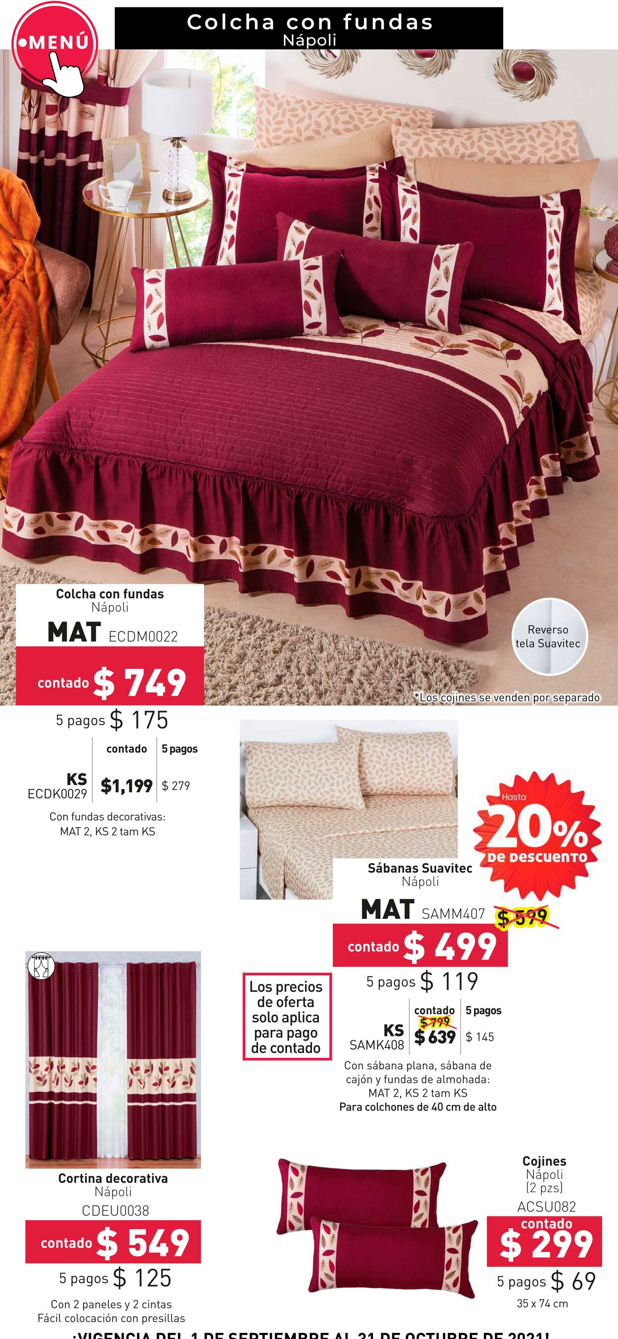 Catálogo Colchas Concord 01.09.2021 - 31.10.2021