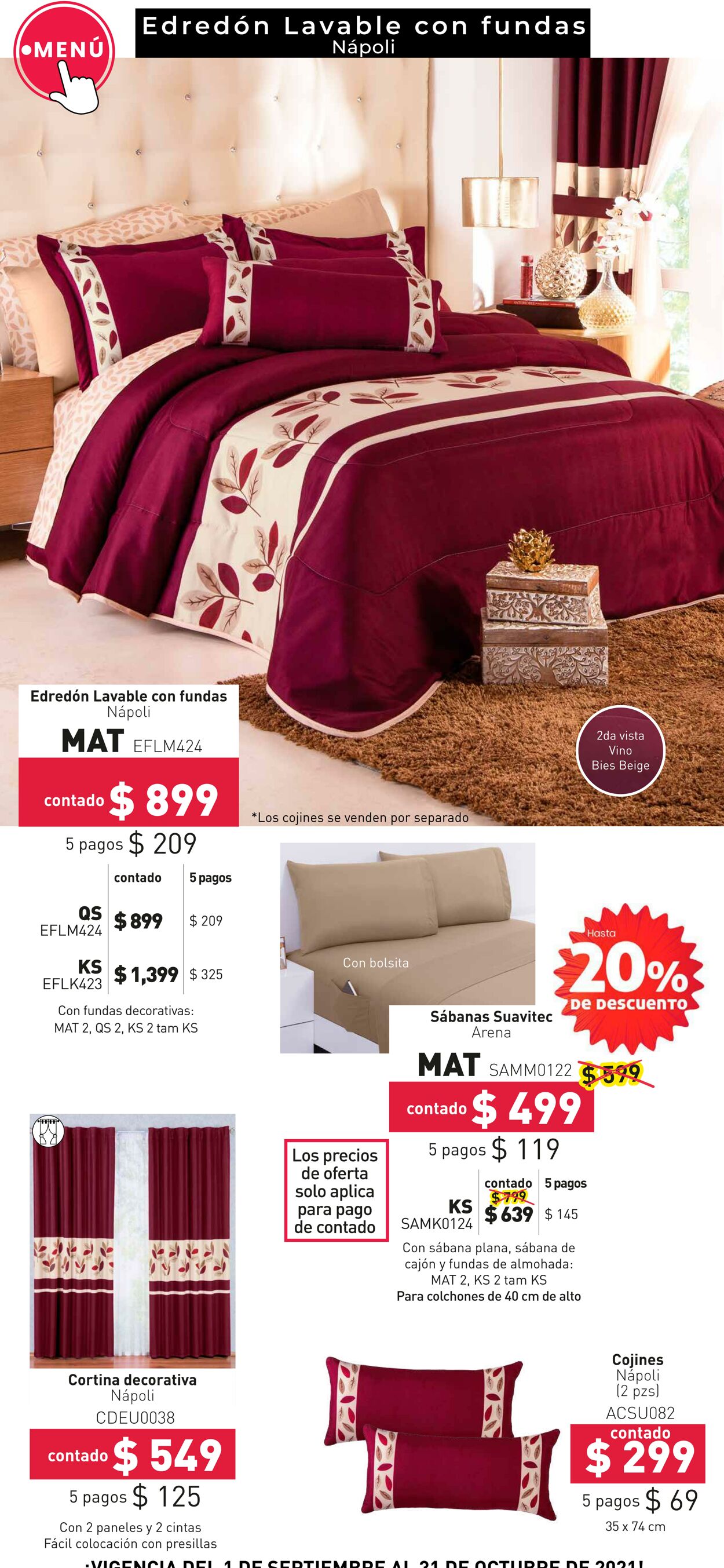 Catálogo Colchas Concord 01.09.2021 - 31.10.2021