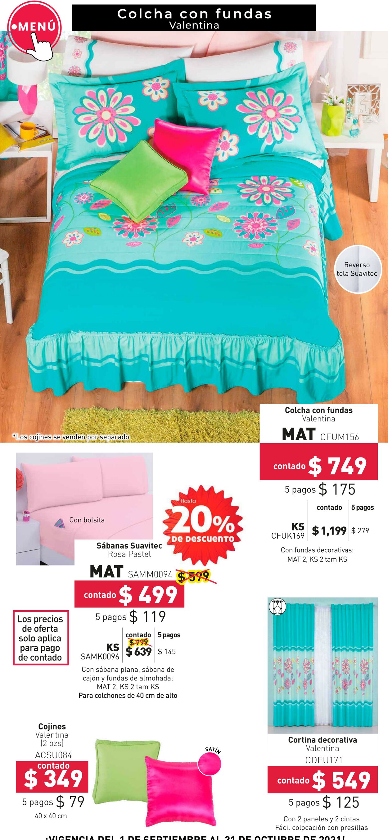 Catálogo Colchas Concord 01.09.2021 - 31.10.2021