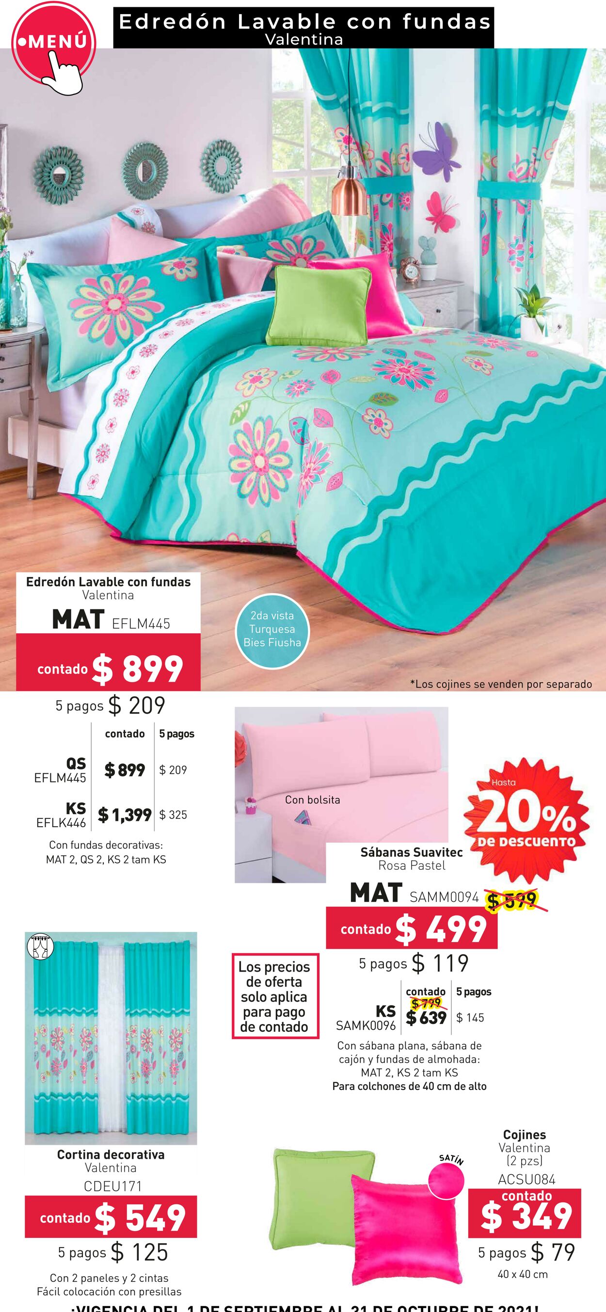 Catálogo Colchas Concord 01.09.2021 - 31.10.2021