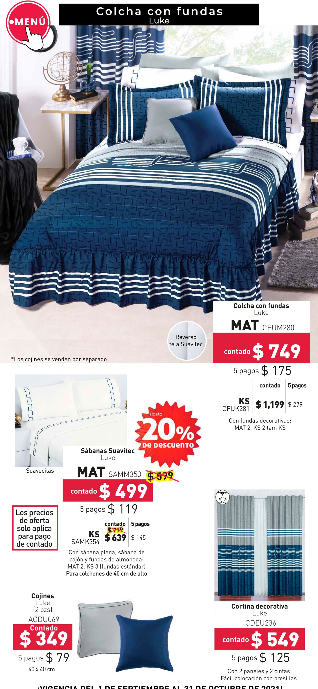 Catálogo Colchas Concord 01.09.2021 - 31.10.2021