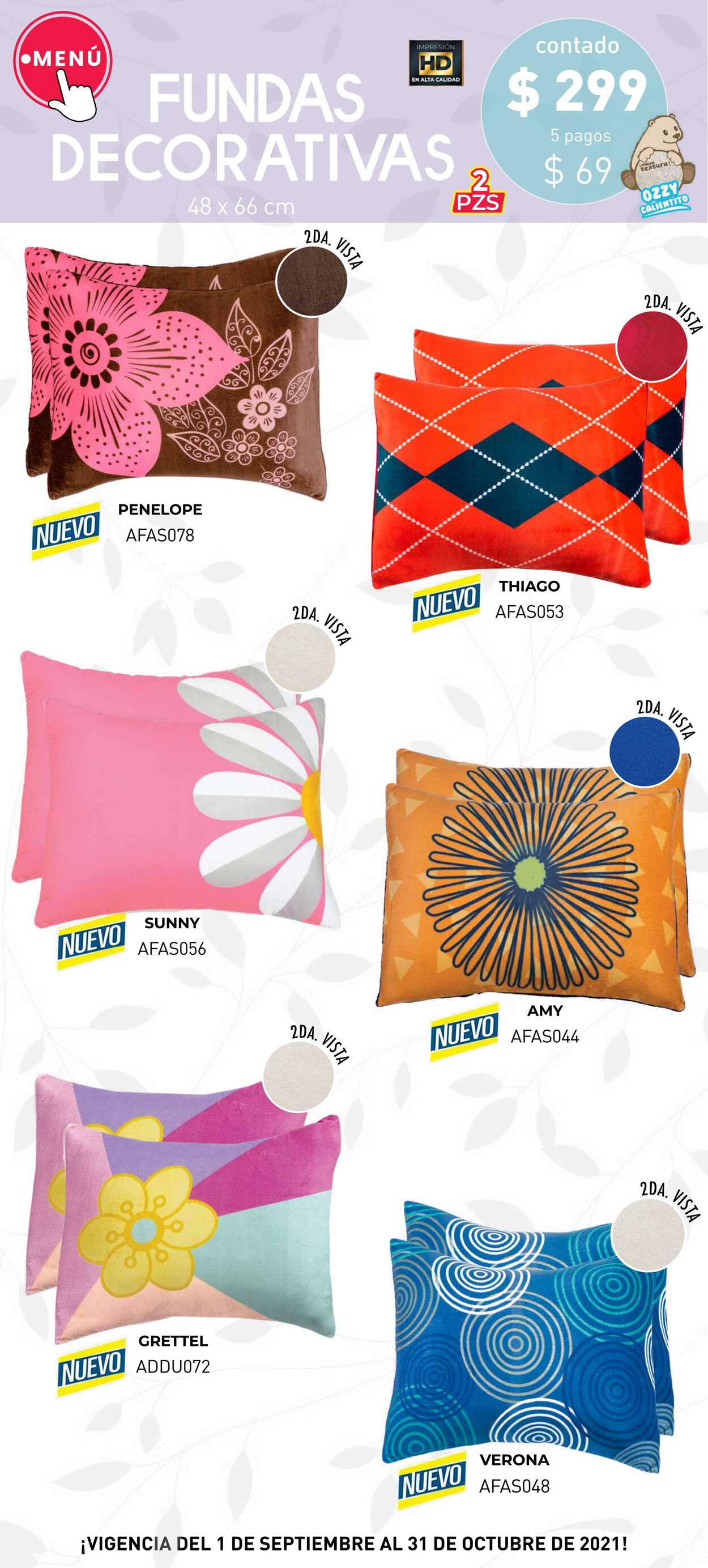 Catálogo Colchas Concord 01.09.2021 - 31.10.2021