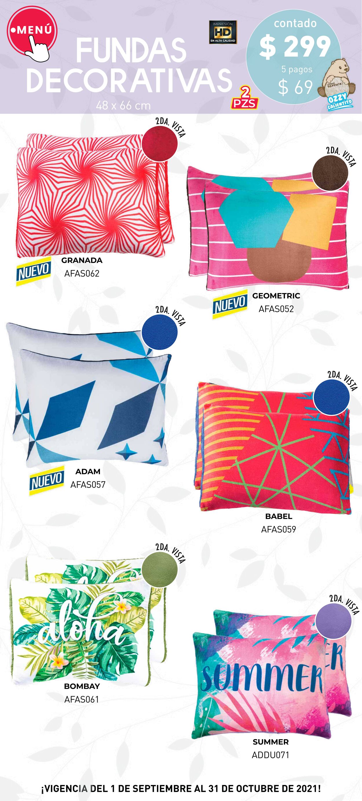 Catálogo Colchas Concord 01.09.2021 - 31.10.2021